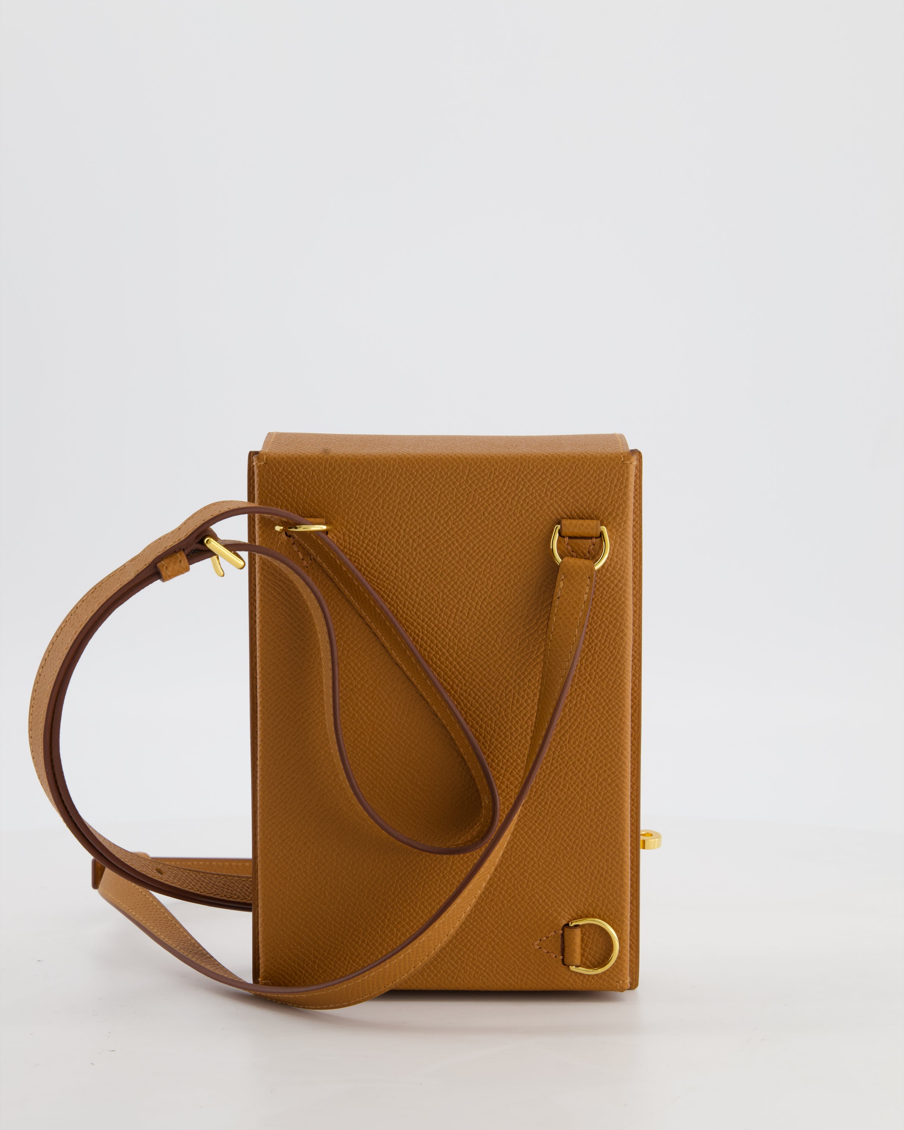 Hermès Kelly Multipocket To Go Pouch in Gold Epsom Leather with Gold Hardware