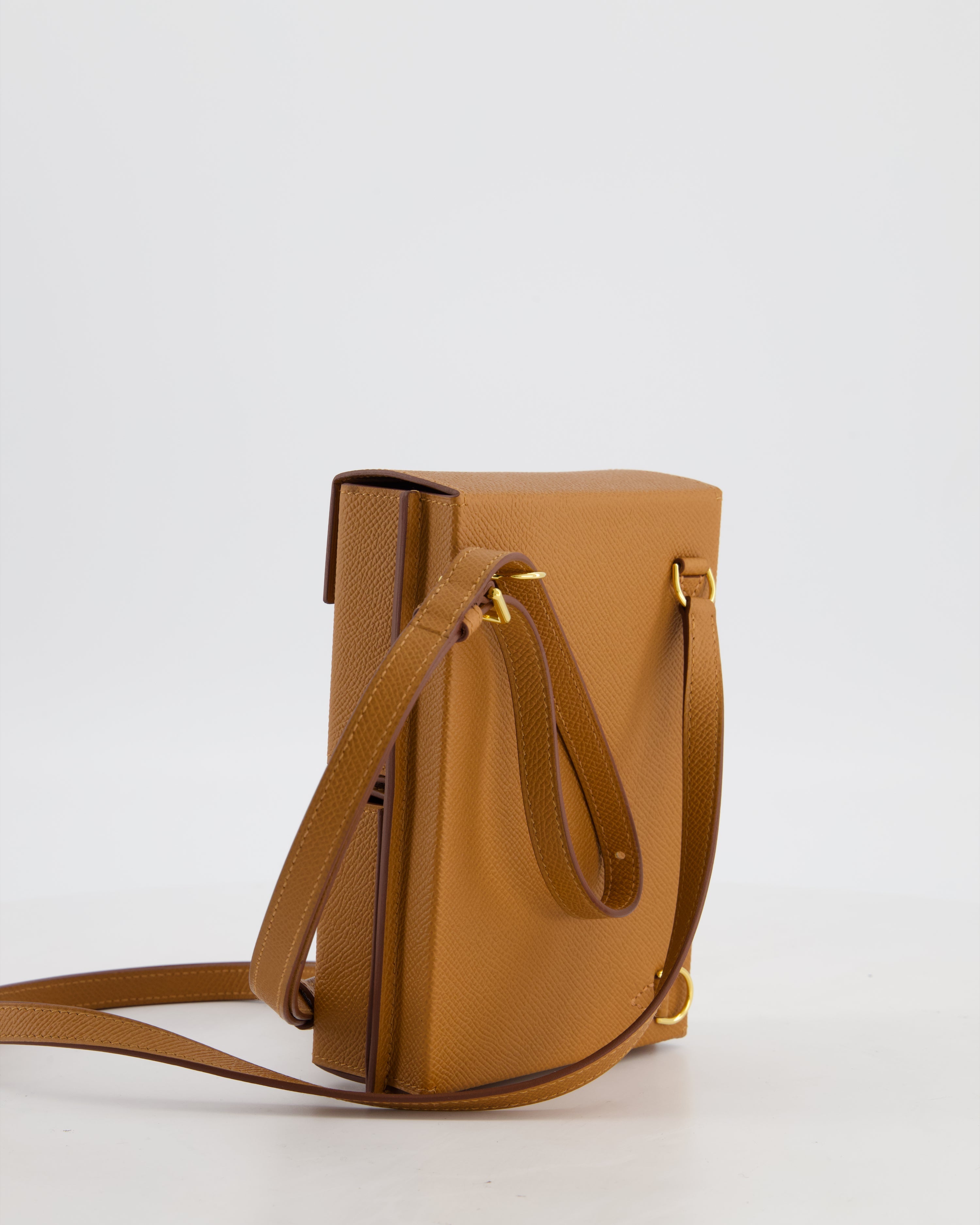 Hermès Kelly Multipocket To Go Pouch in Gold Epsom Leather with Gold Hardware