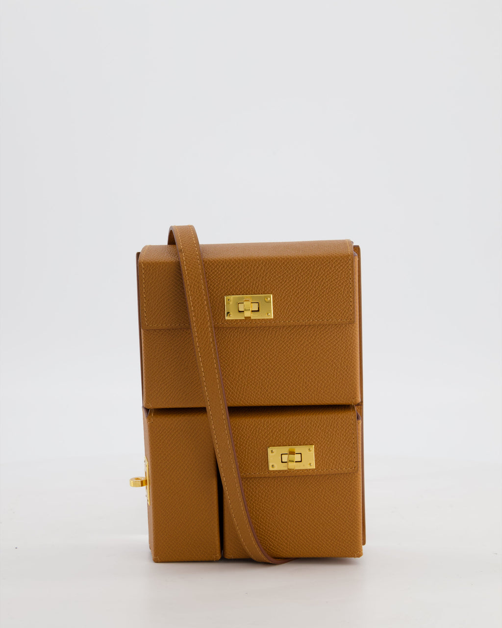 Hermès Kelly Multipocket To Go Pouch in Gold Epsom Leather with Gold Hardware