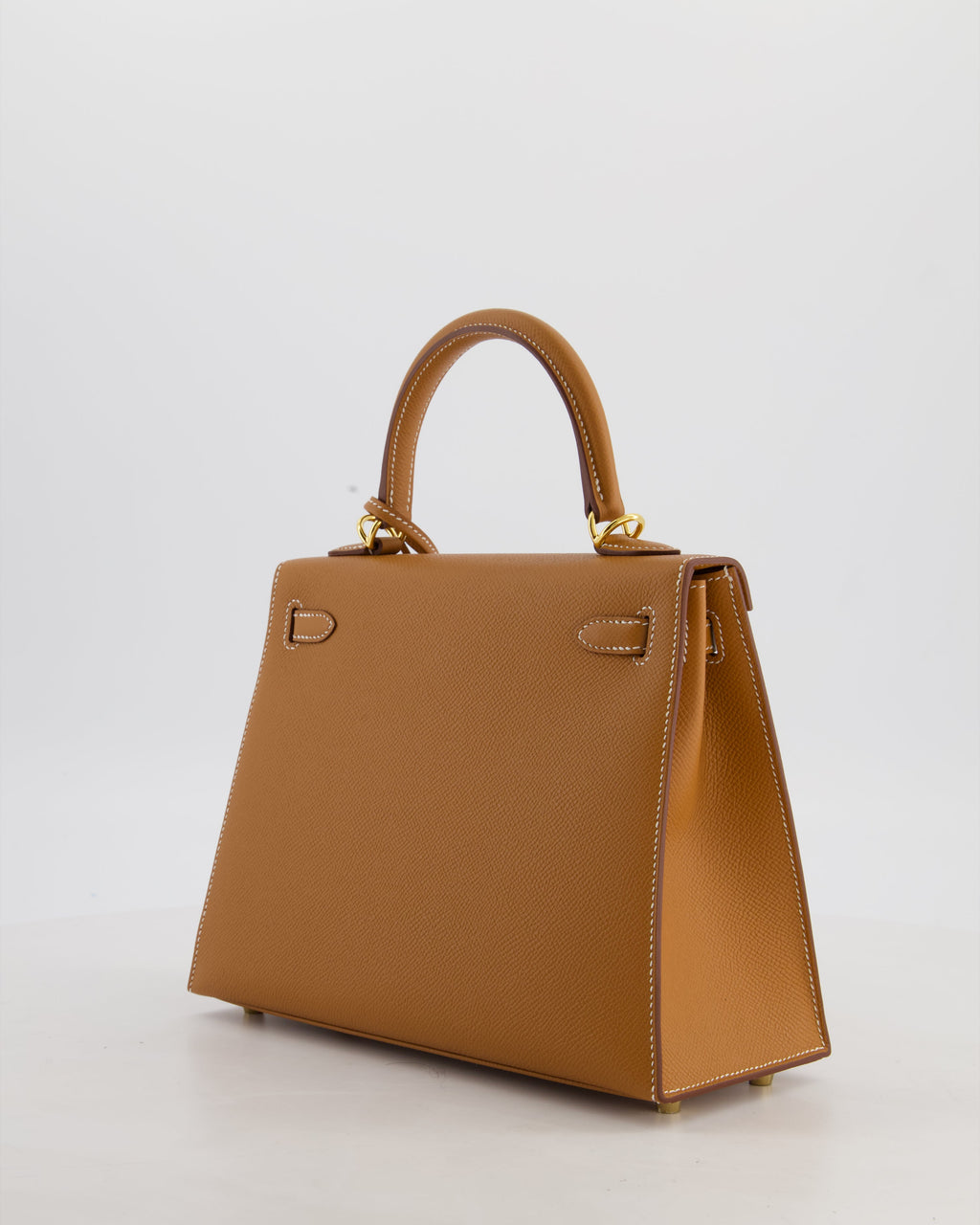 Hermès Kelly 25 Sellier Bag in Gold Epsom Leather with Gold Hardware