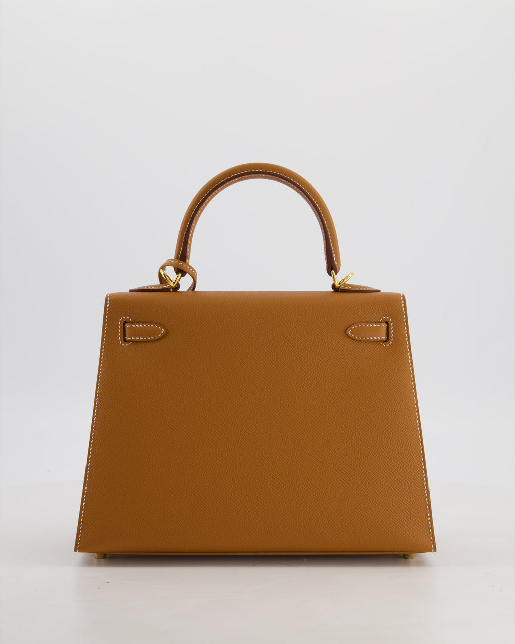 Hermès Kelly 25 Sellier Bag in Gold Epsom Leather with Gold Hardware