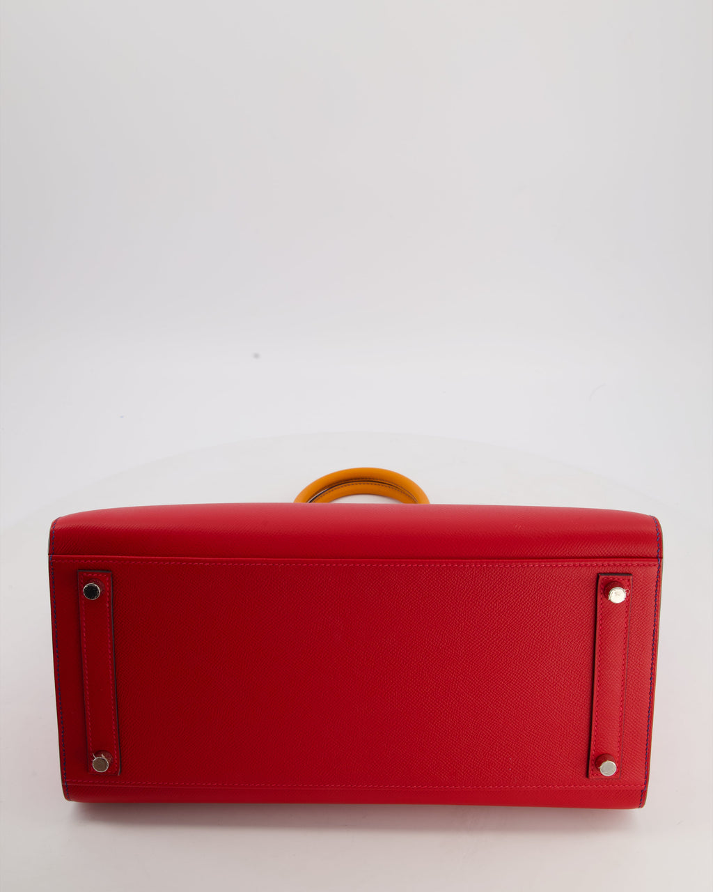 *BLUE BOX* Hermès Birkin 35 Sunset Sellier Bag in Abricot, Agate, Magnolia & Rouge Casaque Epsom Leather with Palladium Hardware