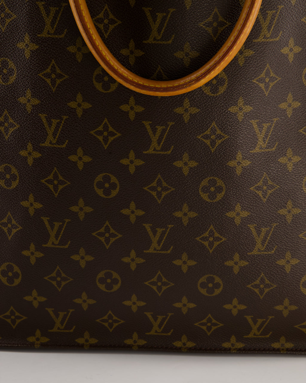 Louis Vuitton Brown Monogram Sac Plat Tote Bag with Gold Hardware