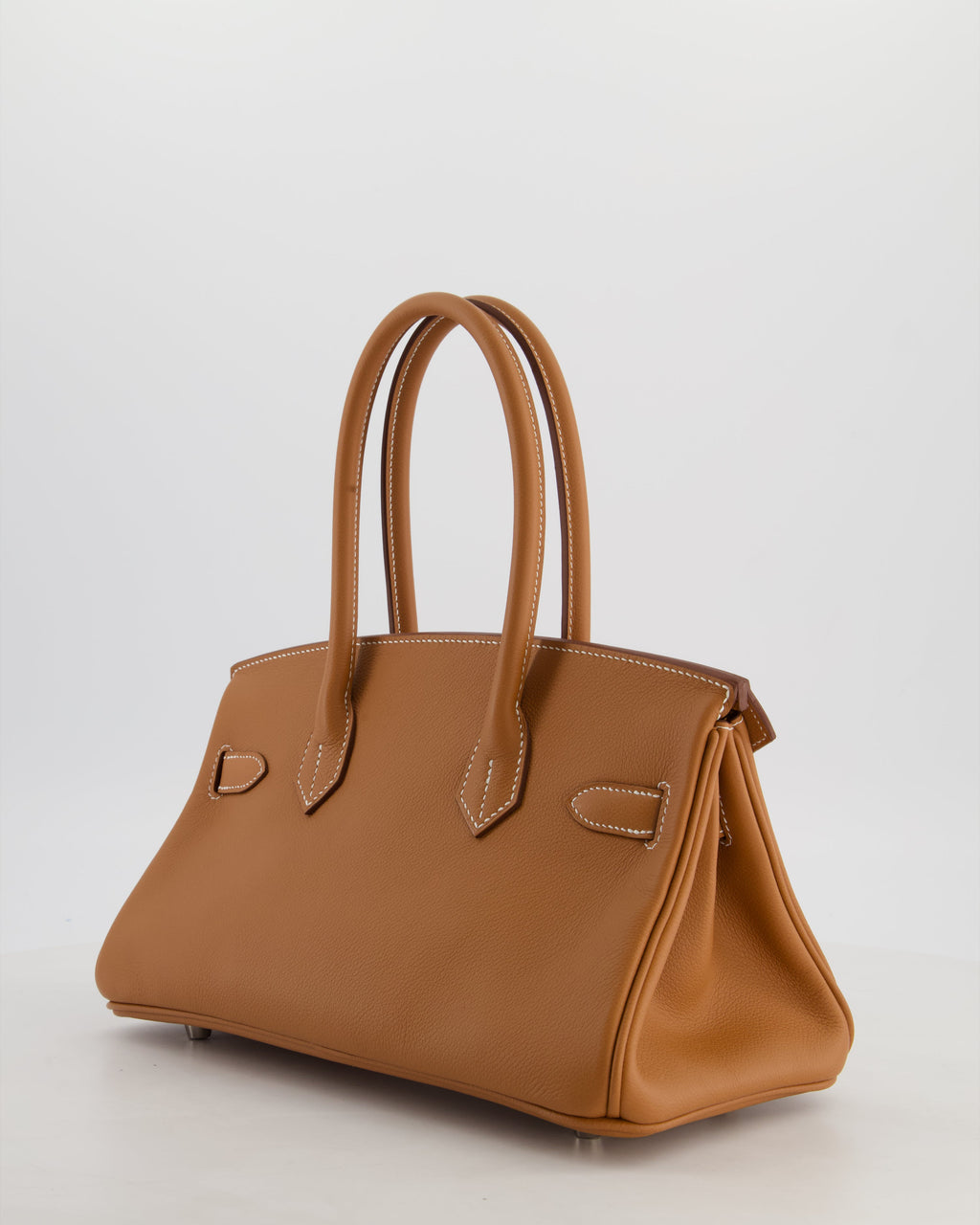 *RARE* Hermès Shoulder Birkin Light 29 Bag in Gold Evercolour Leather with Palladium Hardware