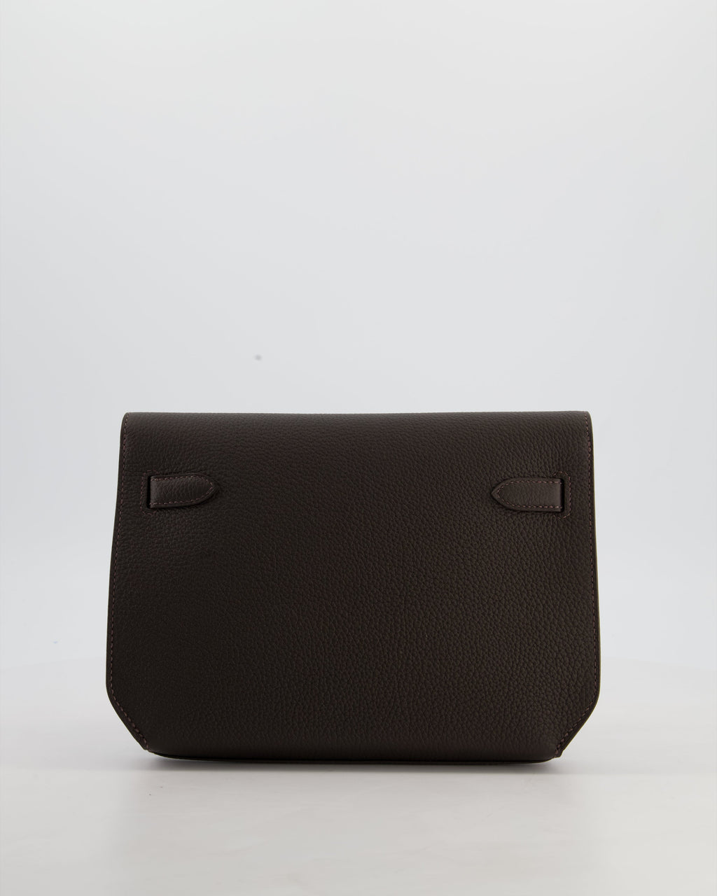 *RARE* Hermès Kelly Depeches 25 Bag in Bai Brun Togo Leather with Palladium Hardware