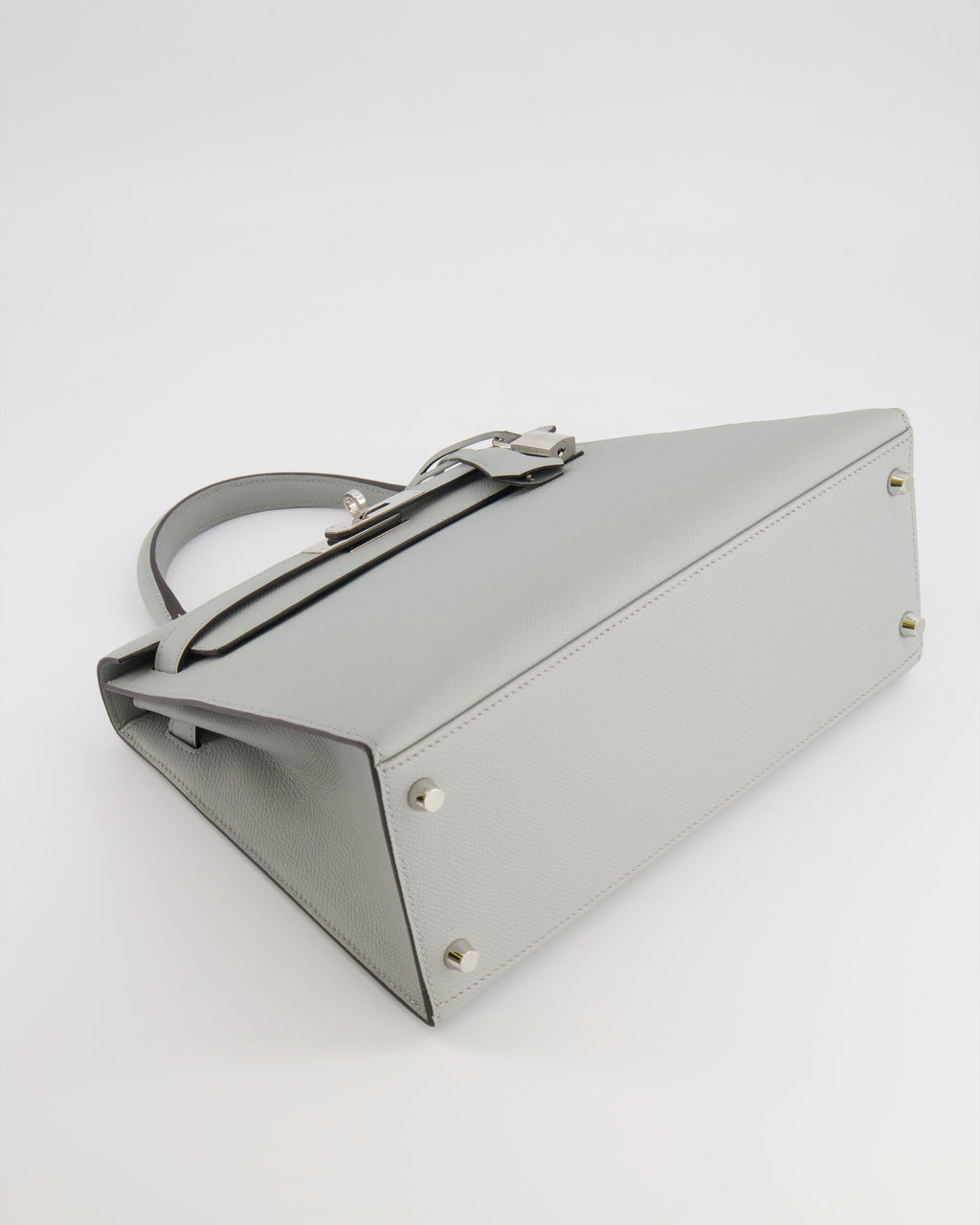 Hermès Kelly 28 Sellier Bag in Bleu Glacier Epsom Leather with Palladium Hardware