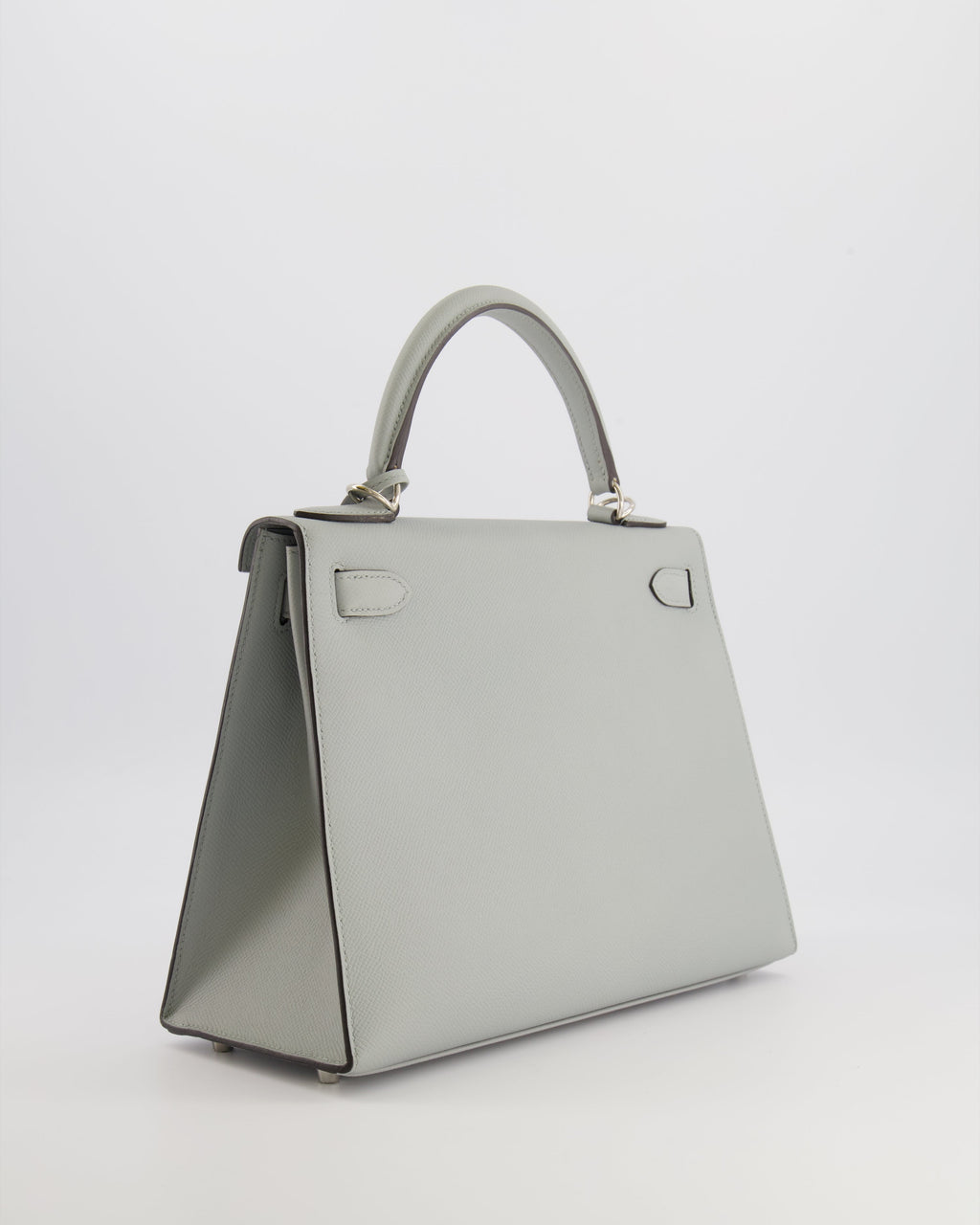Hermès Kelly 28 Sellier Bag in Bleu Glacier Epsom Leather with Palladium Hardware