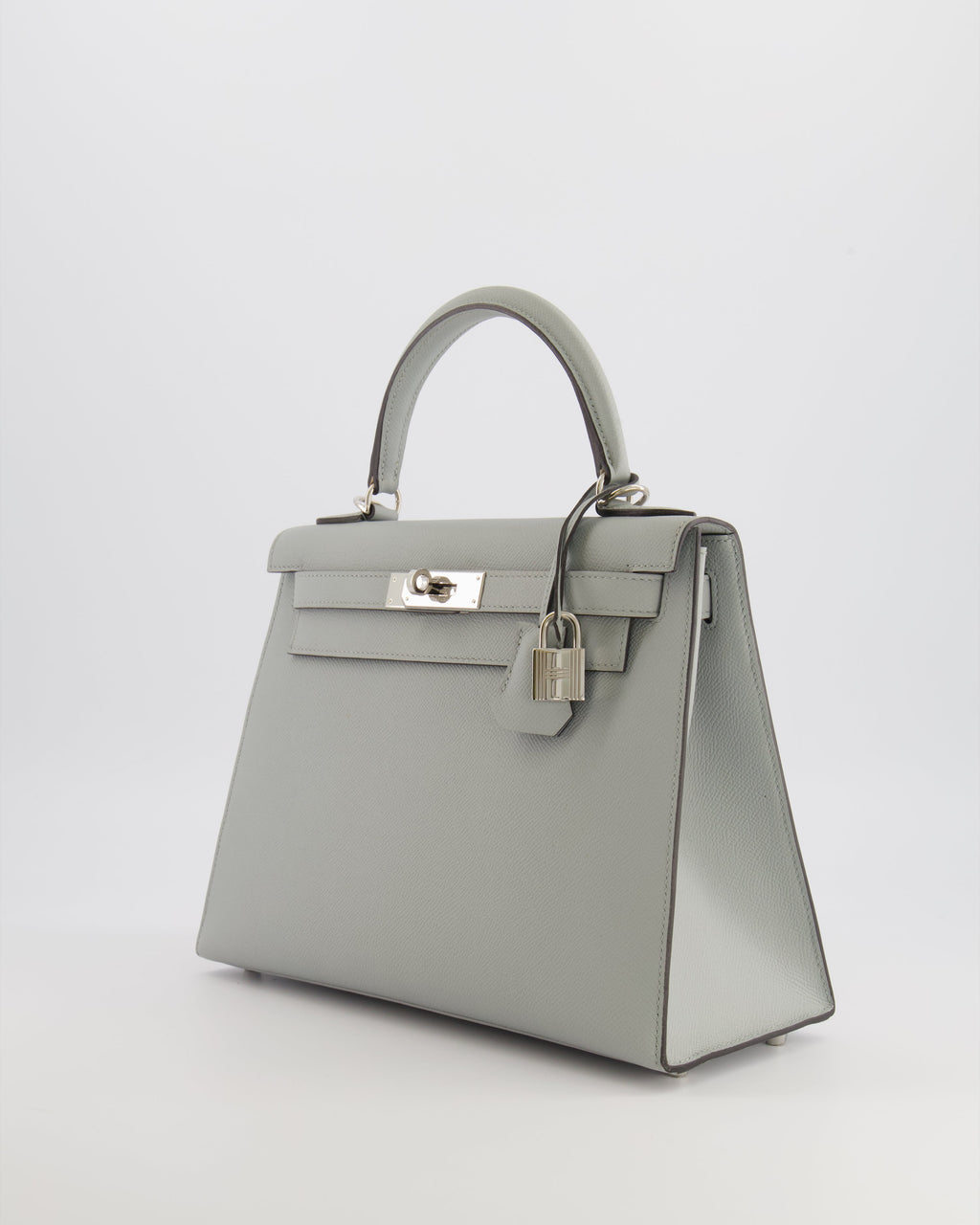 Hermès Kelly 28 Sellier Bag in Bleu Glacier Epsom Leather with Palladium Hardware
