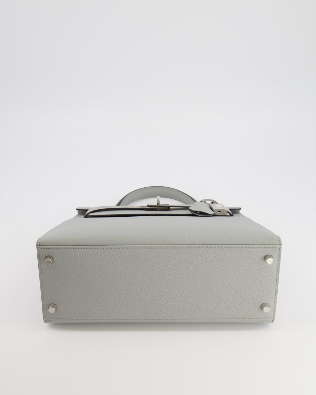 Hermès Kelly 28 Sellier Bag in Bleu Glacier Epsom Leather with Palladium Hardware