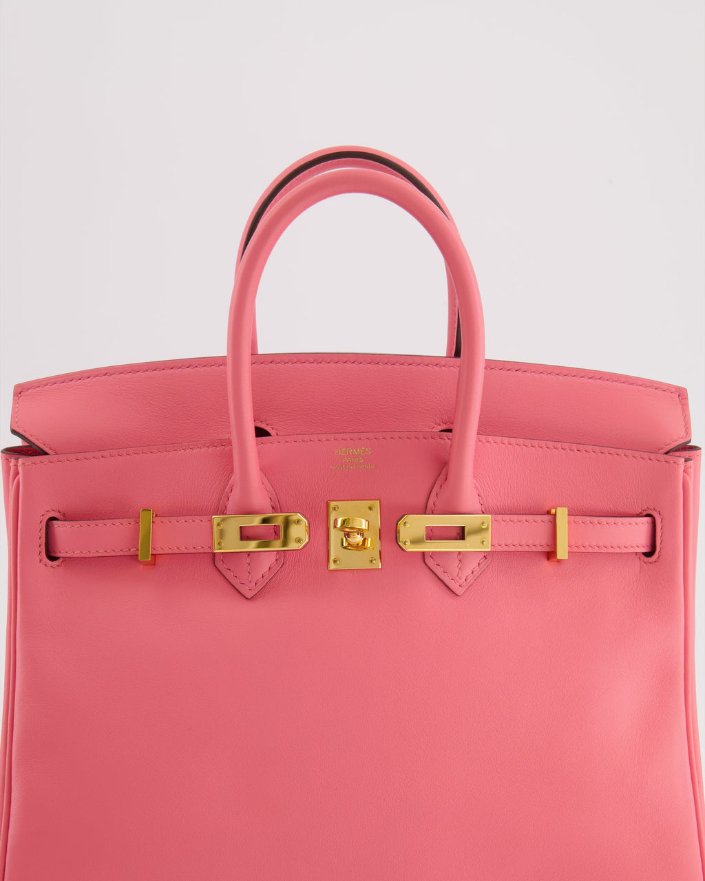 Hermès Birkin 25 Retourne Bag in Rose D'Été Swift Leather with Gold Hardware