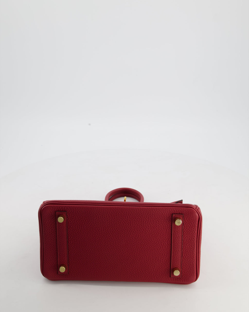 Hermès Birkin 25 Retourne Bag in Rouge Grenat Togo Leather with Gold Hardware