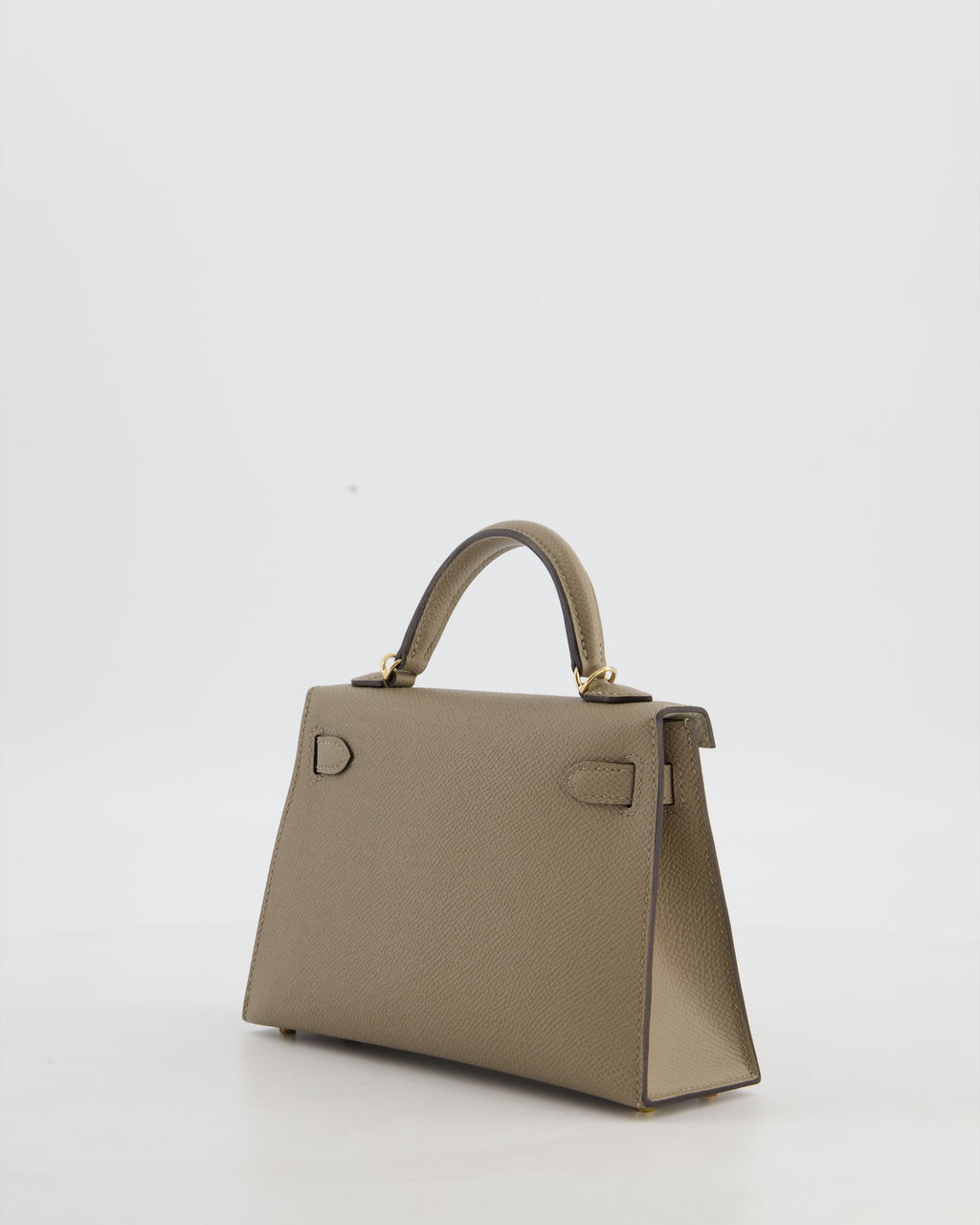 *SUPER RARE* Hermès HSS Mini Kelly II 20 Bag in Gris Tourterelle & Gris Perle Interior Epsom Leather with Permabrass Hardware
