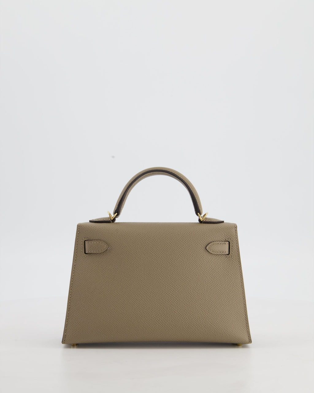 *SUPER RARE* Hermès HSS Mini Kelly II 20 Bag in Gris Tourterelle & Gris Perle Interior Epsom Leather with Permabrass Hardware