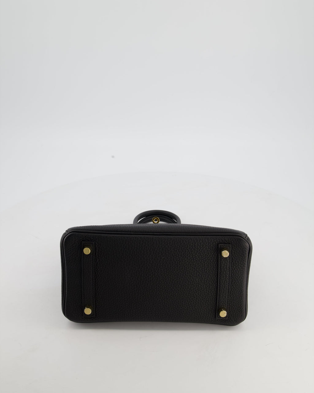 *HOT* Hermès Birkin 25 Retourne Bag in Noir Togo Leather with Gold Hardware