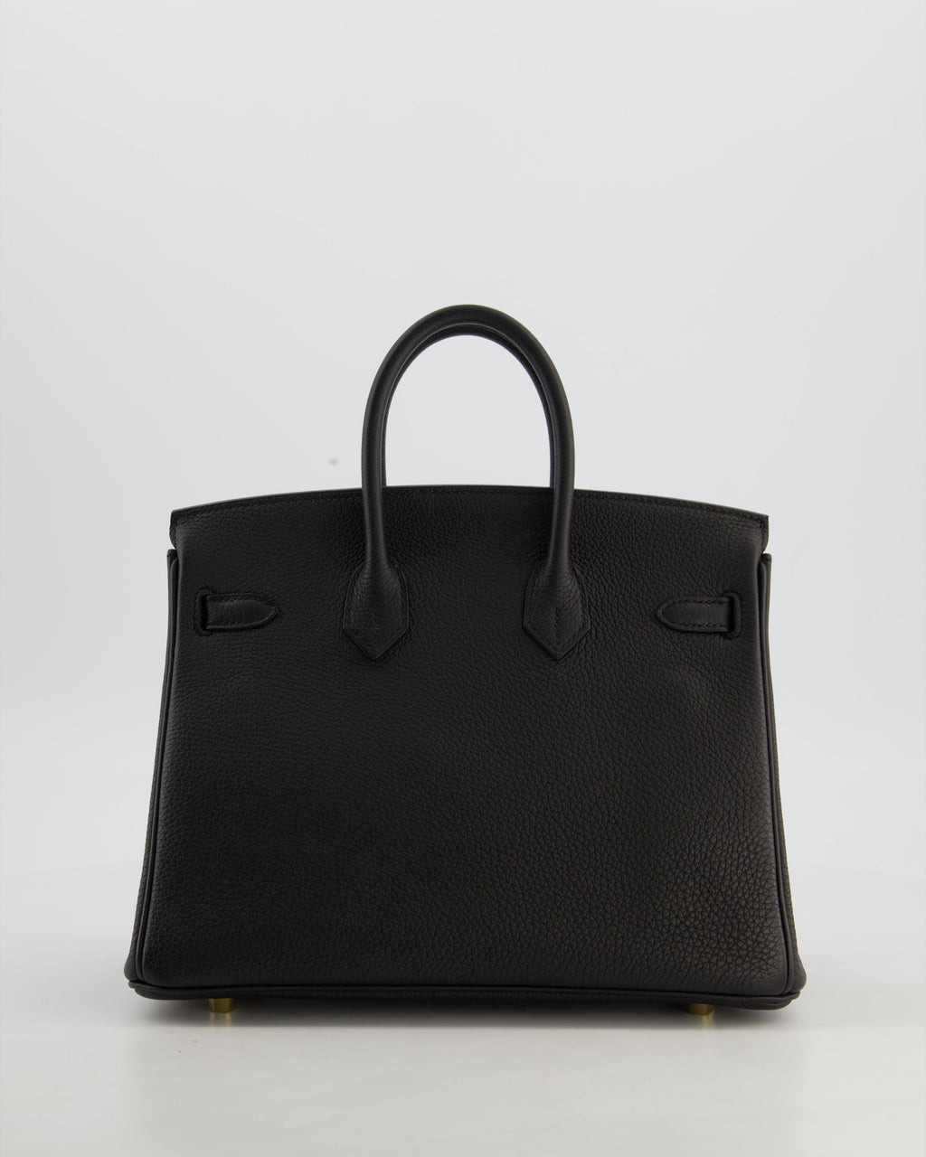 *HOT* Hermès Birkin 25 Retourne Bag in Noir Togo Leather with Gold Hardware