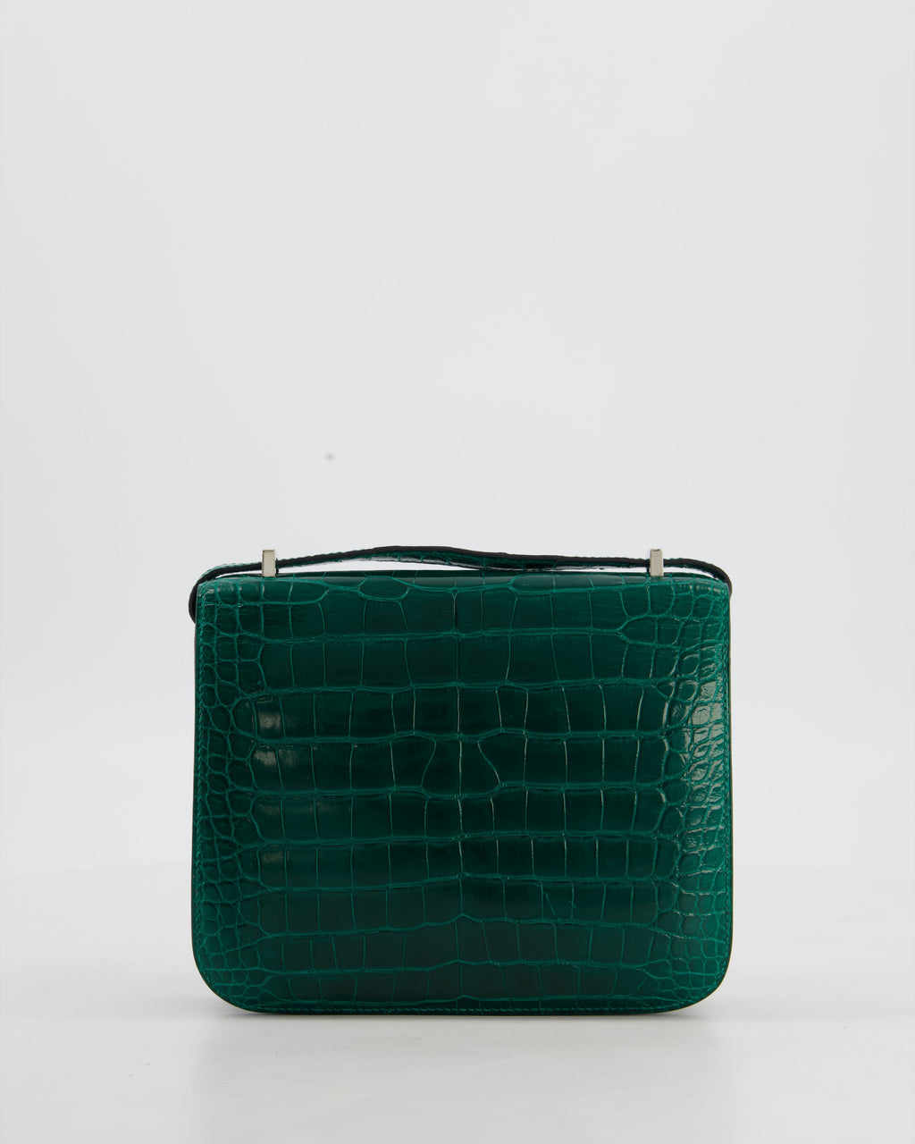 *HOT* Hermès Constance 18 Bag in Vert Bosphore Crocodile Porosus with Palladium Hardware