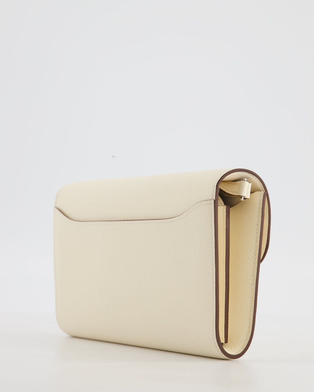 Hermès Constance To Go Bag in Nata Epsom Leather with Jaune Citron Enamel Hardware