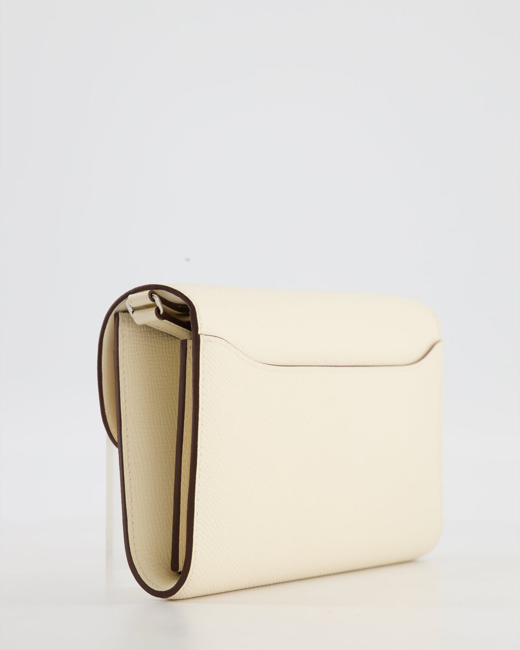 Hermès Constance To Go Bag in Nata Epsom Leather with Jaune Citron Enamel Hardware