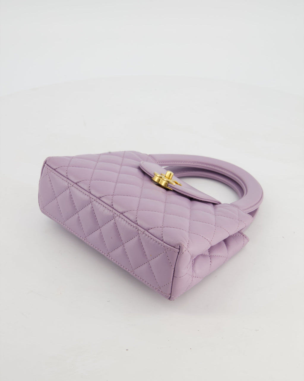 *HOT COLOUR* Chanel Lilac Small Mini Kelly Shopping Bag in Calfskin Leather with Brushed Gold Hardware
