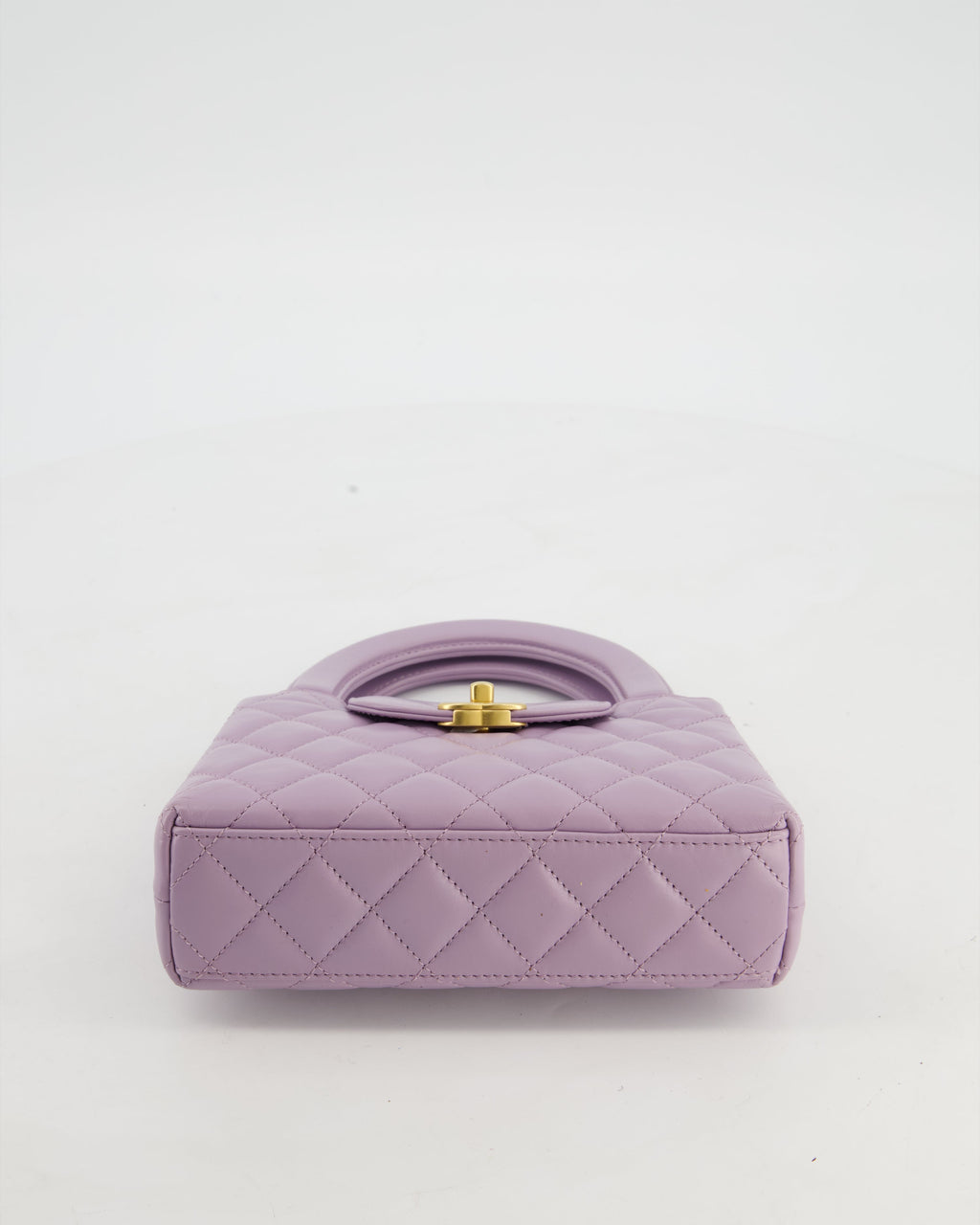 *HOT COLOUR* Chanel Lilac Small Mini Kelly Shopping Bag in Calfskin Leather with Brushed Gold Hardware