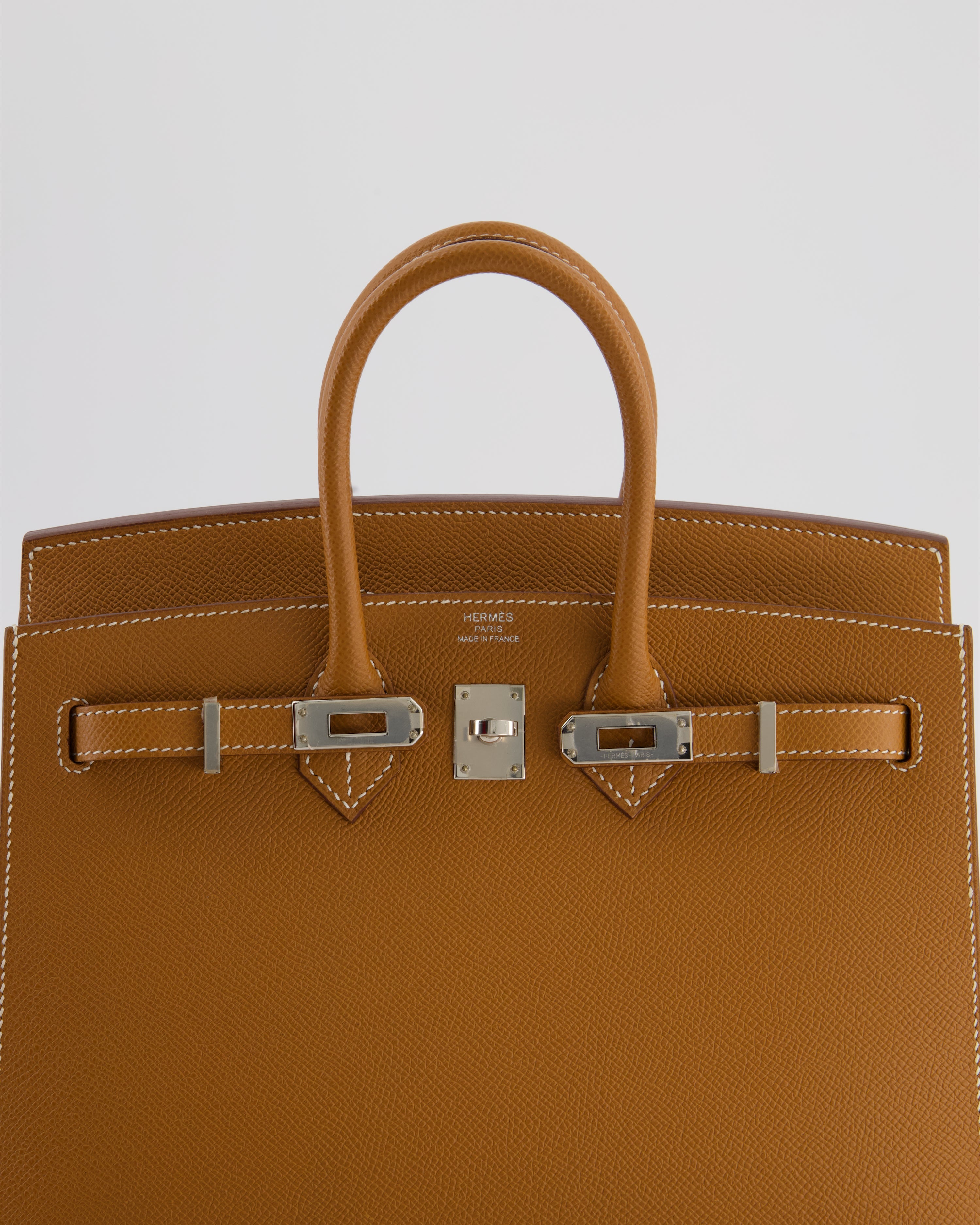 *RARE* Hermès Birkin 25 Sellier Bag in Gold Epsom Leather with Palladium Hardware