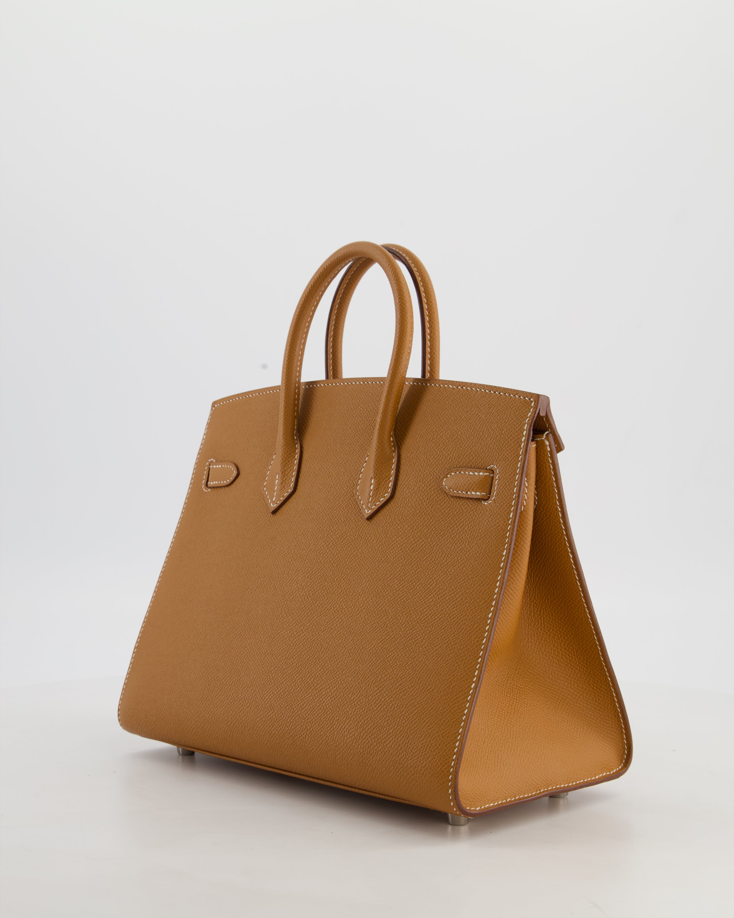 *RARE* Hermès Birkin 25 Sellier Bag in Gold Epsom Leather with Palladium Hardware