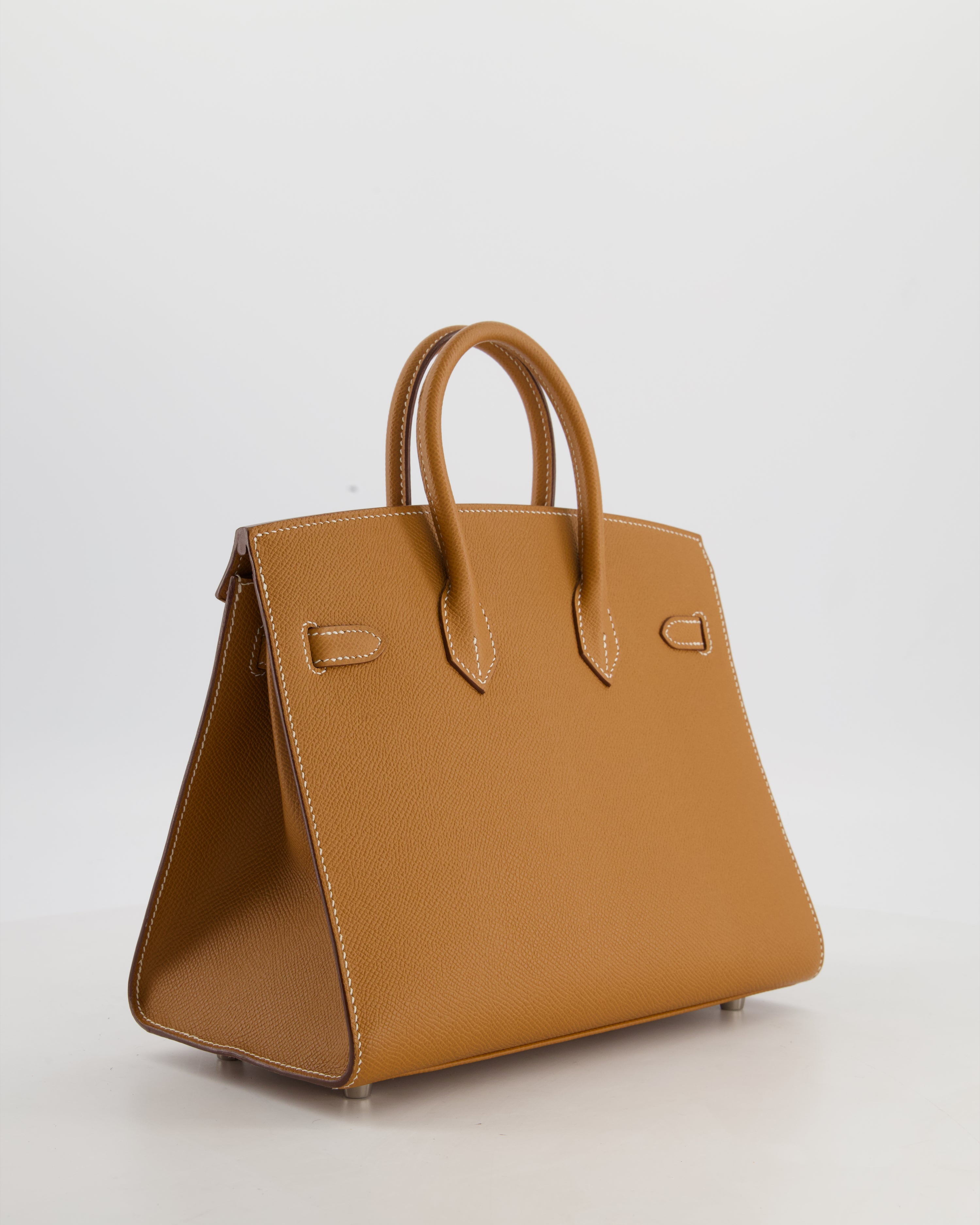 *RARE* Hermès Birkin 25 Sellier Bag in Gold Epsom Leather with Palladium Hardware