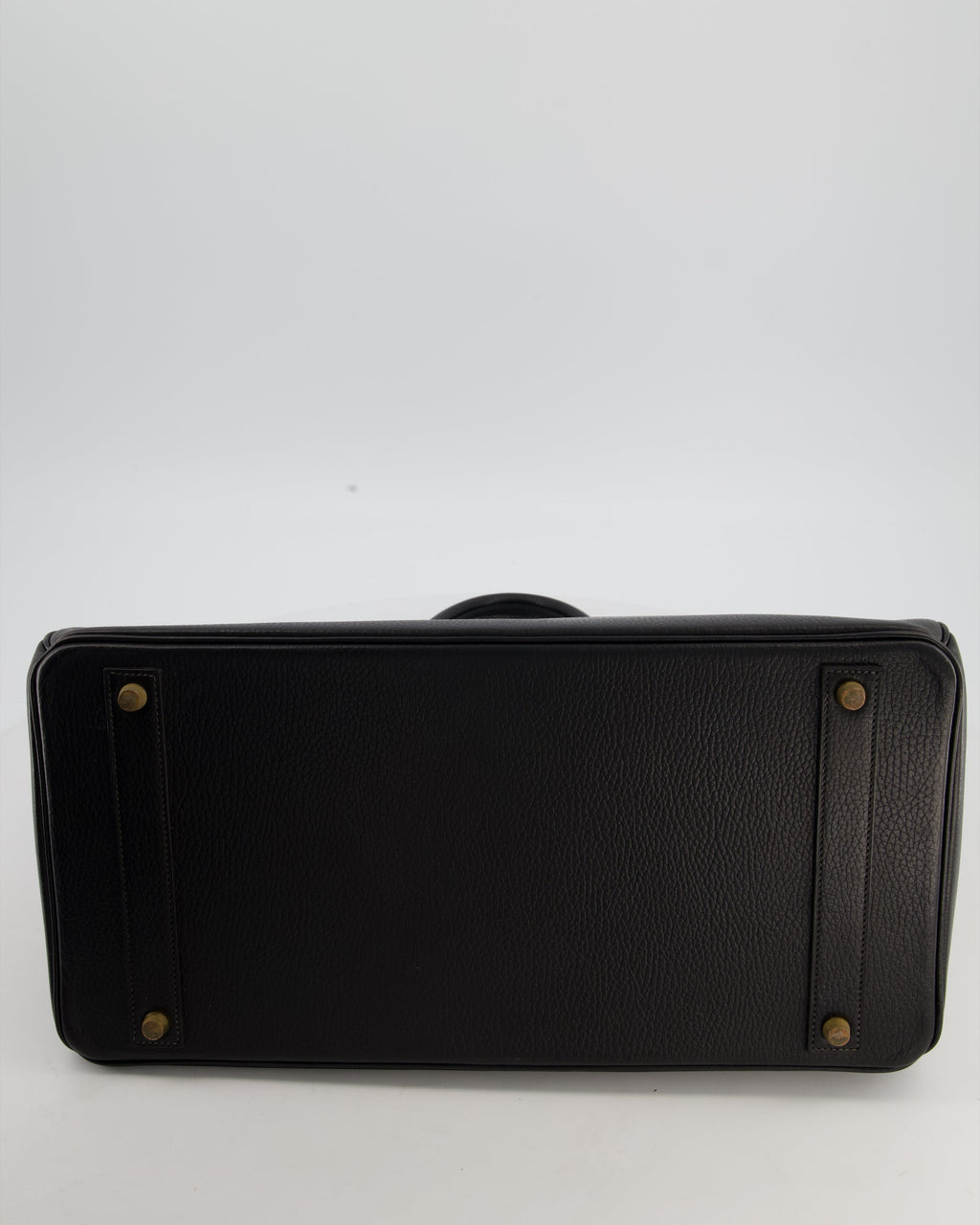 *RARE* Hermès Birkin 40 Retourne Bag in Black Ardennes Leather with Gold Hardware