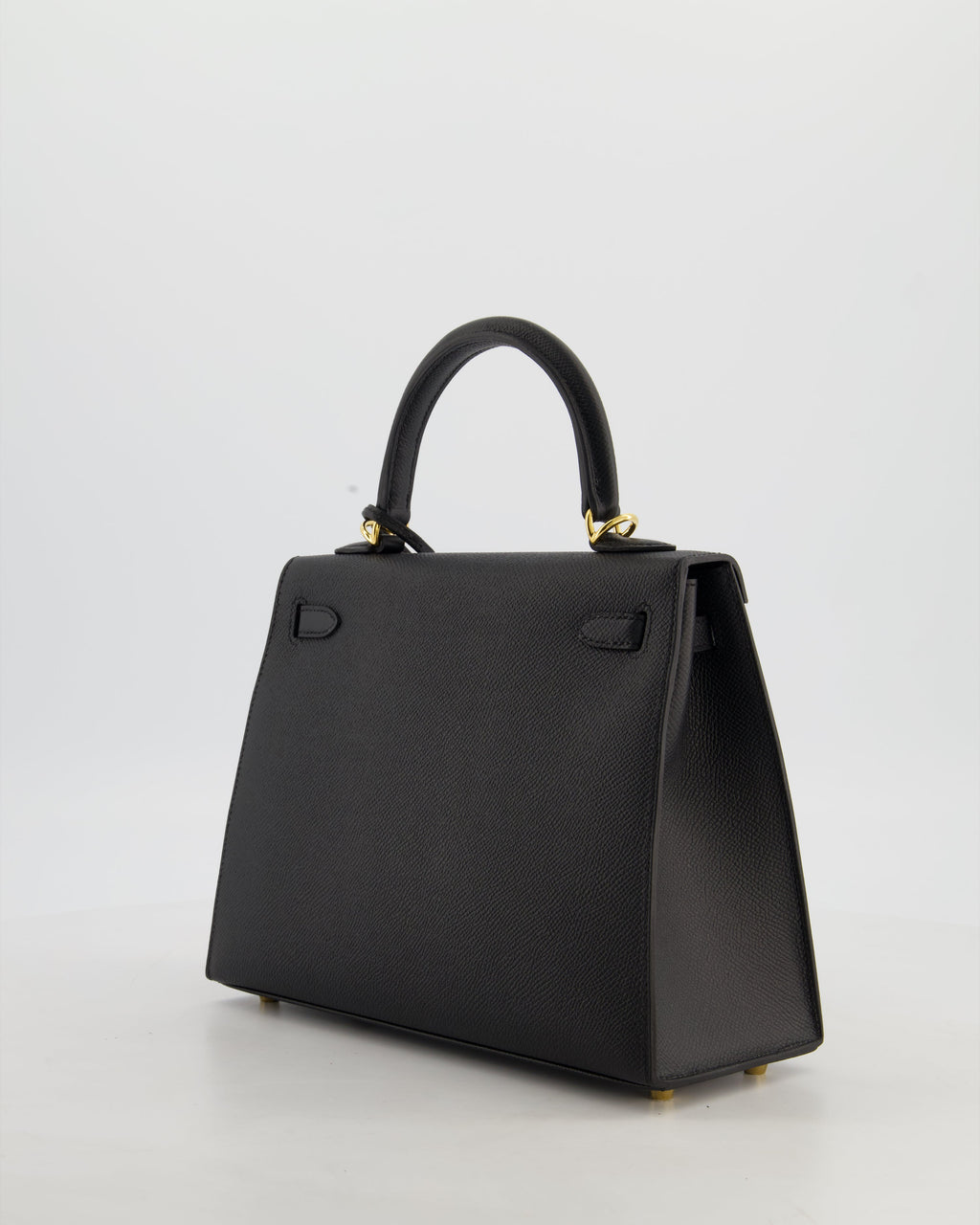 *HOT* Hermès Kelly 25 Sellier Bag in Noir Epsom Leather with Gold Hardware