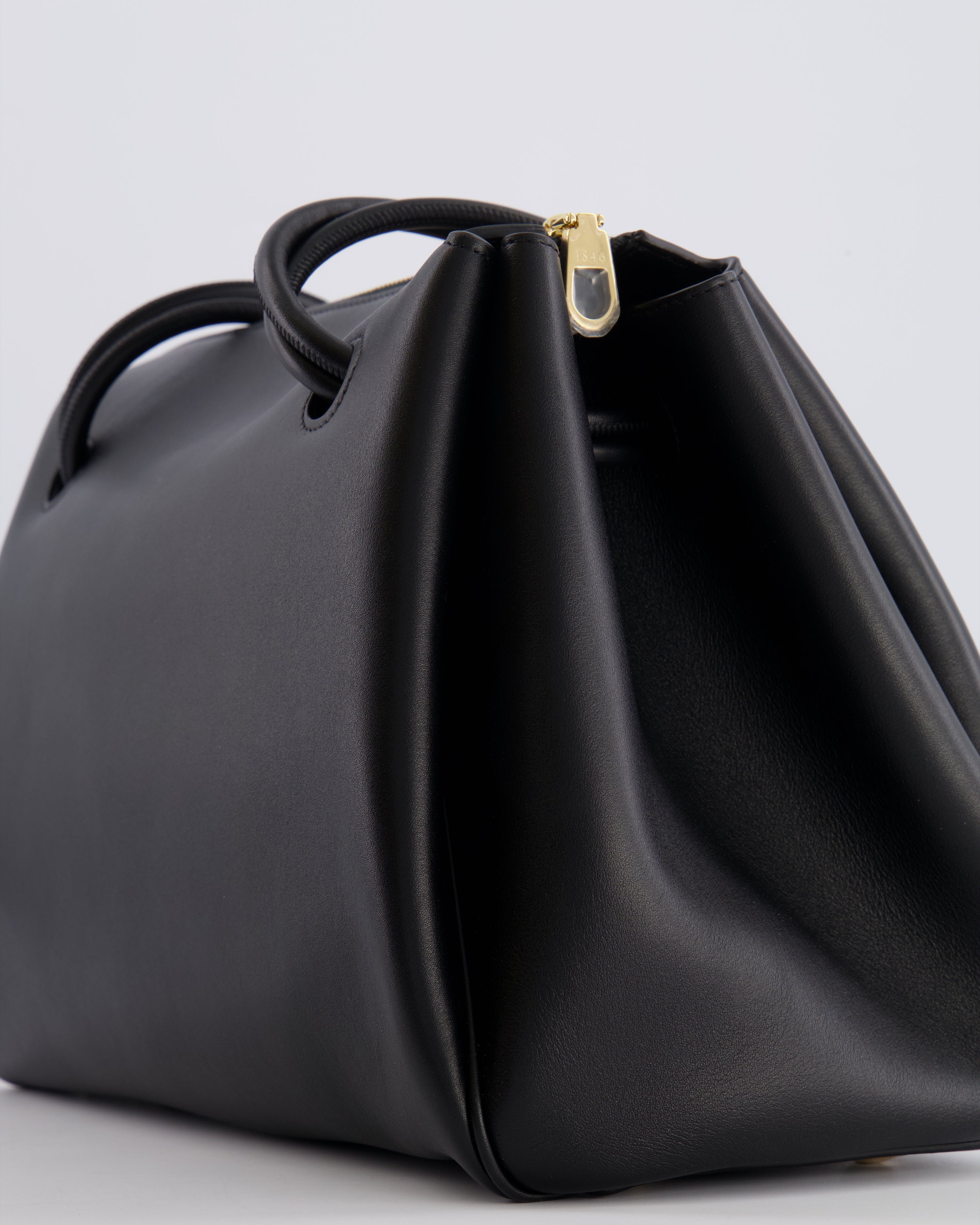 Loewe Black Supple Calfskin Medium Madrid Bag with Gold Hardware RRP £4,200
