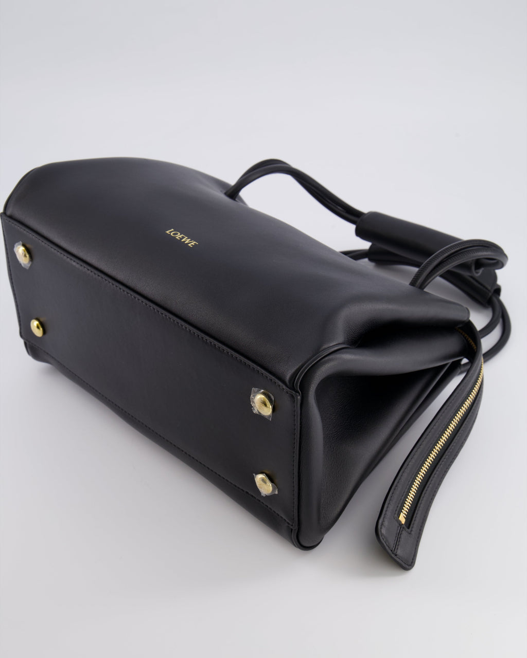 Loewe Black Supple Calfskin Medium Madrid Bag with Gold Hardware RRP £4,200