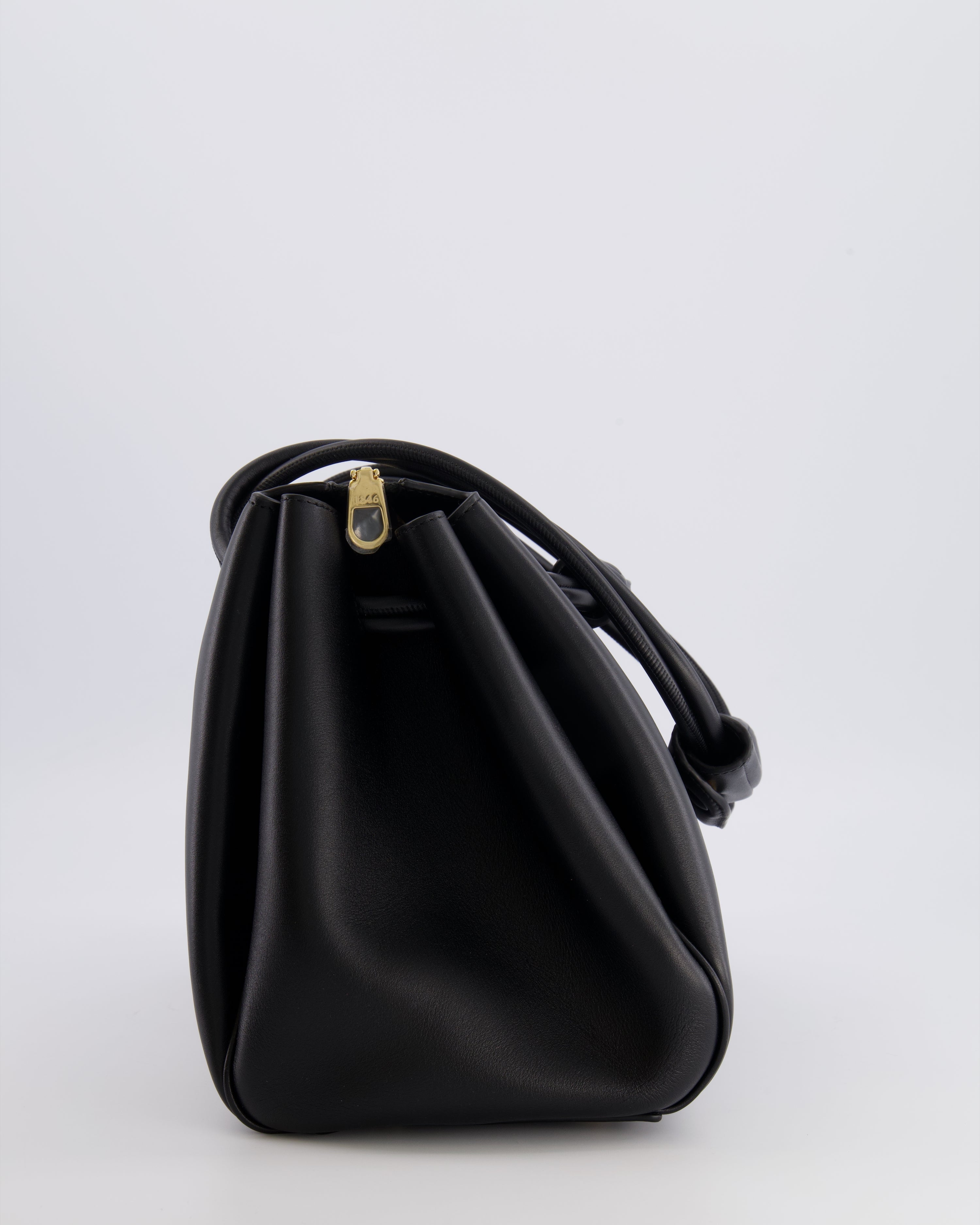 Loewe Black Supple Calfskin Medium Madrid Bag with Gold Hardware RRP £4,200