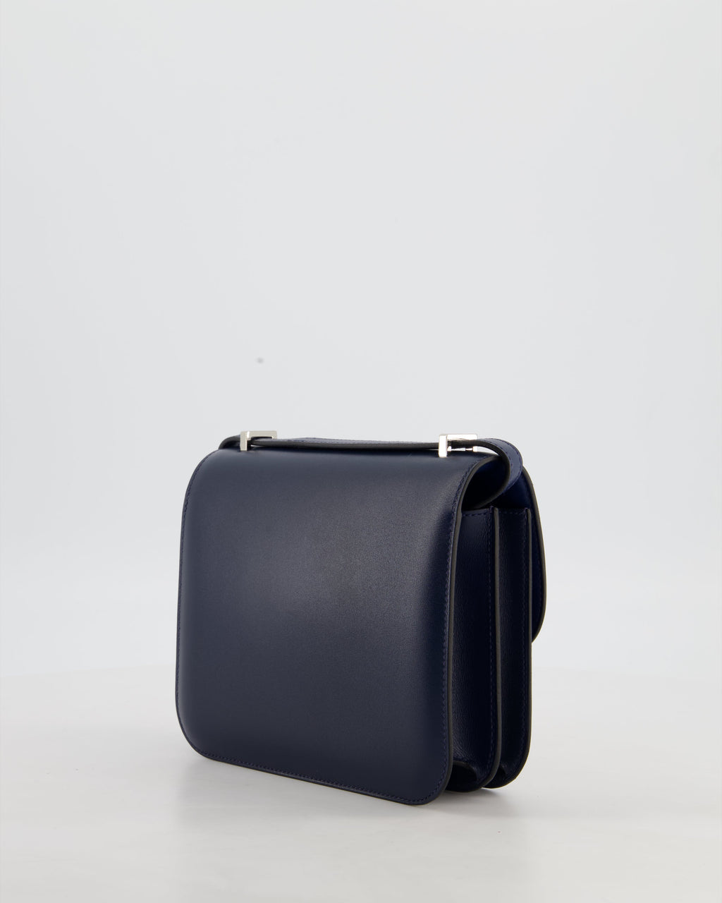 *HOT & RARE* Hermès Mini Constance III Miroir 18 Bag in Bleu Abysse Calfskin Box Leather with Palladium Hardware