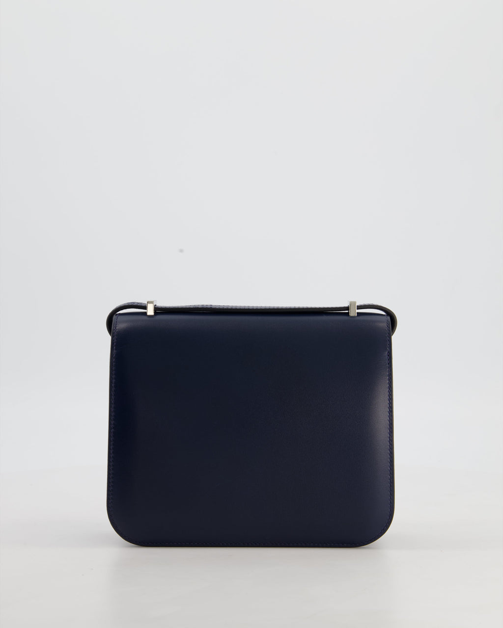 *HOT & RARE* Hermès Mini Constance III Miroir 18 Bag in Bleu Abysse Calfskin Box Leather with Palladium Hardware
