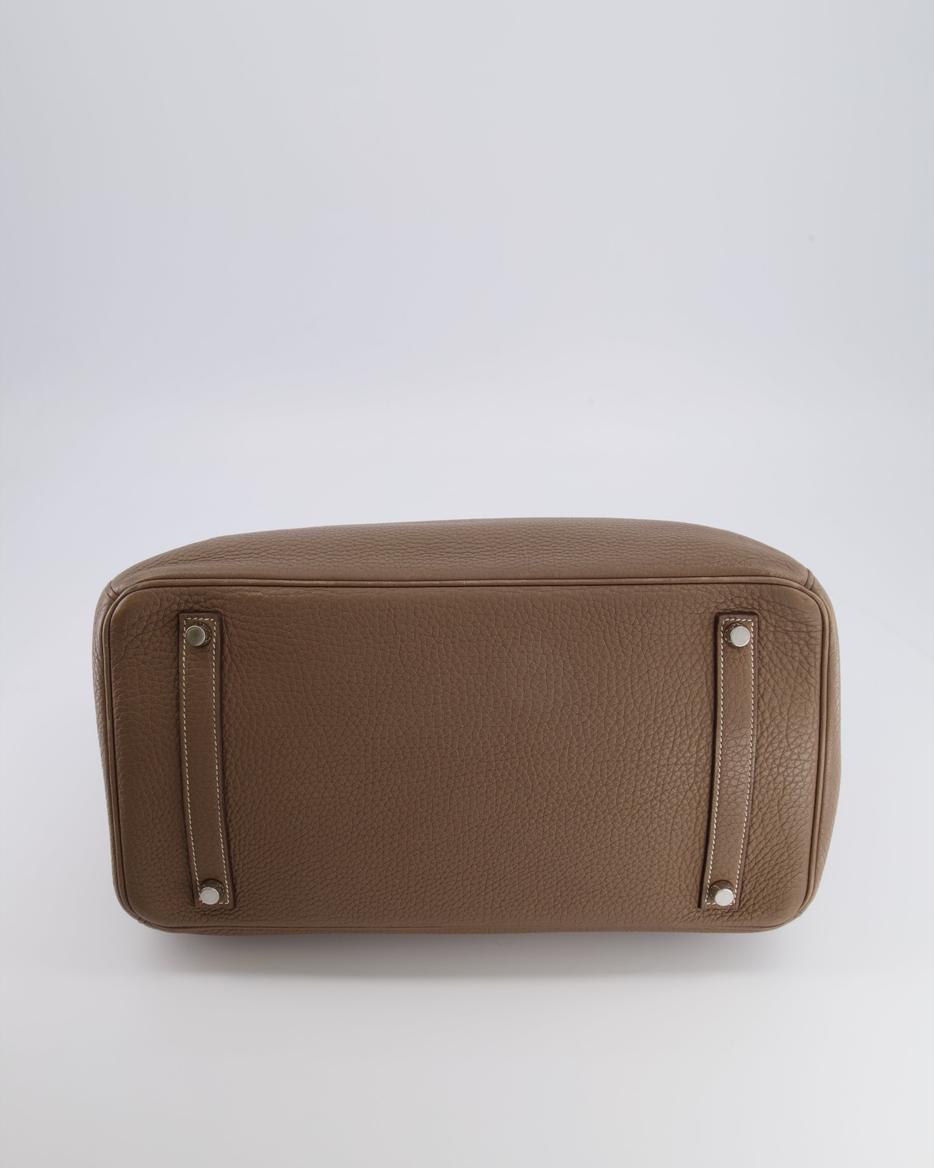 Hermès Birkin 35 Bag in Etoupe Togo Leather with Palladium Hardware