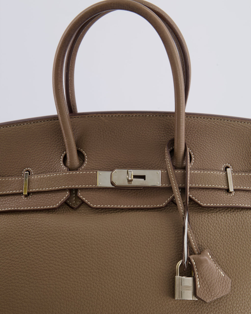 Hermès Birkin 35 Bag in Etoupe Togo Leather with Palladium Hardware