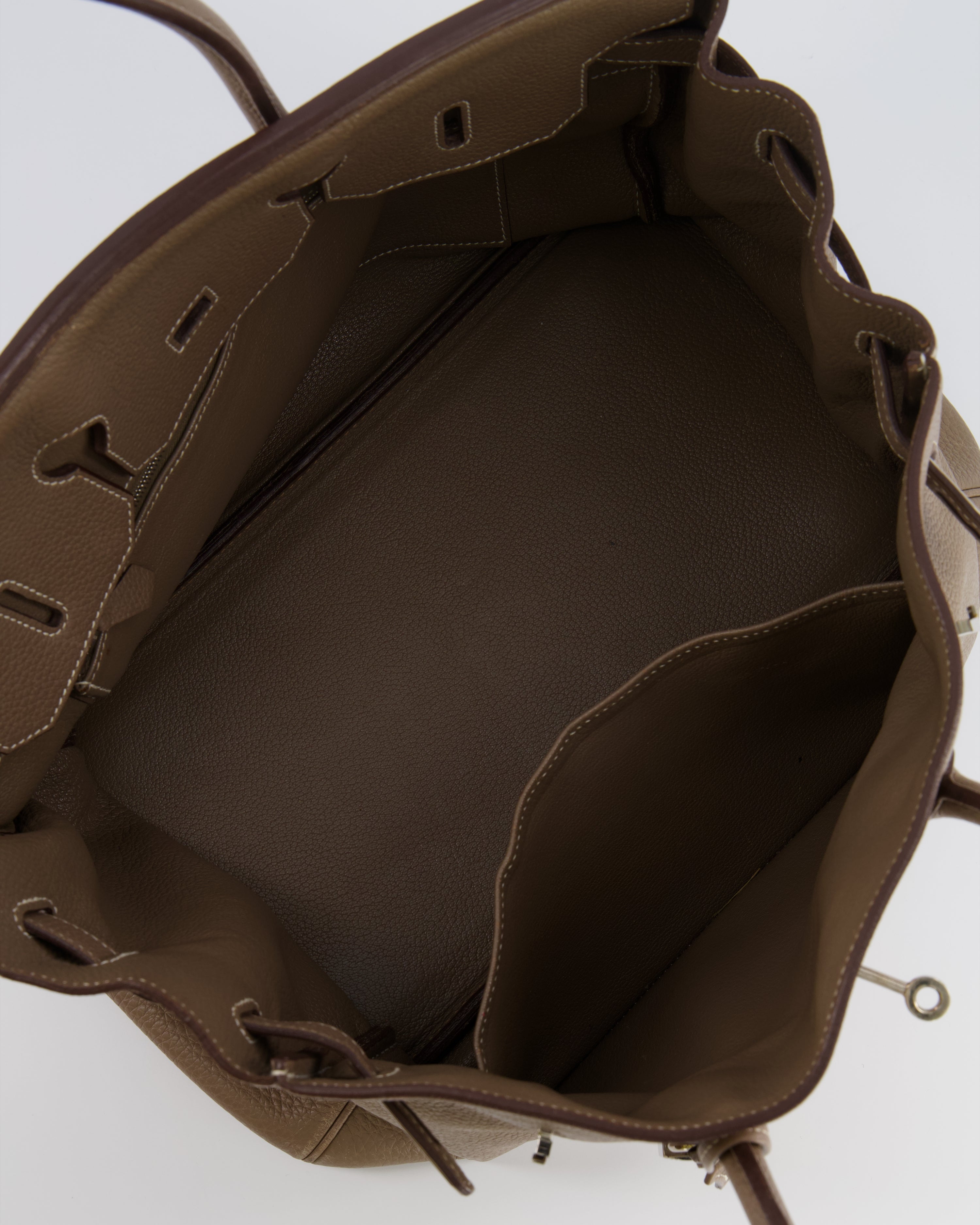 Hermès Birkin 35 Bag in Etoupe Togo Leather with Palladium Hardware