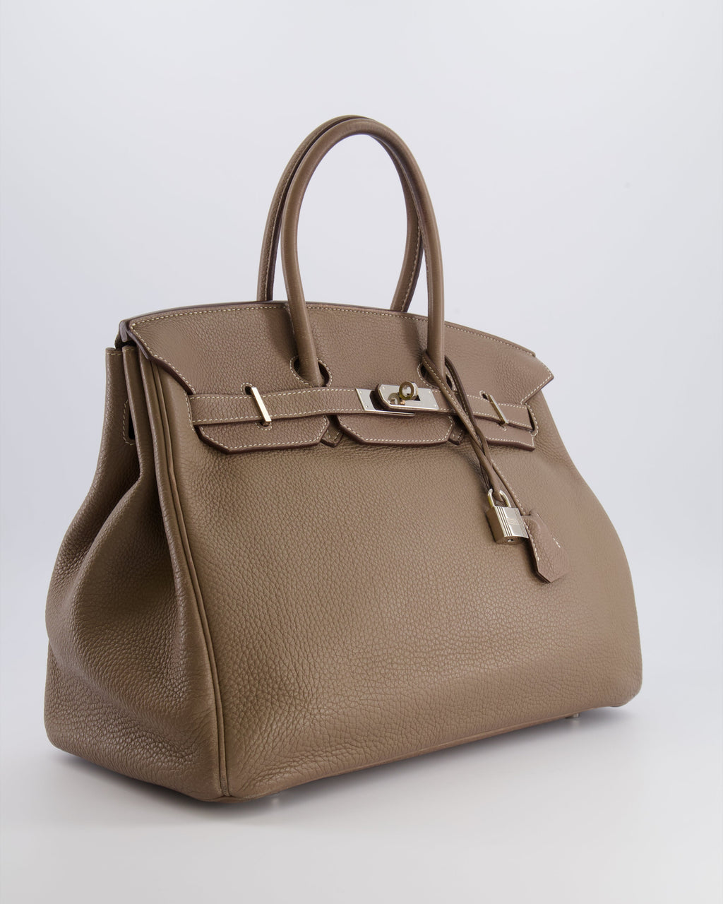 Hermès Birkin 35 Bag in Etoupe Togo Leather with Palladium Hardware