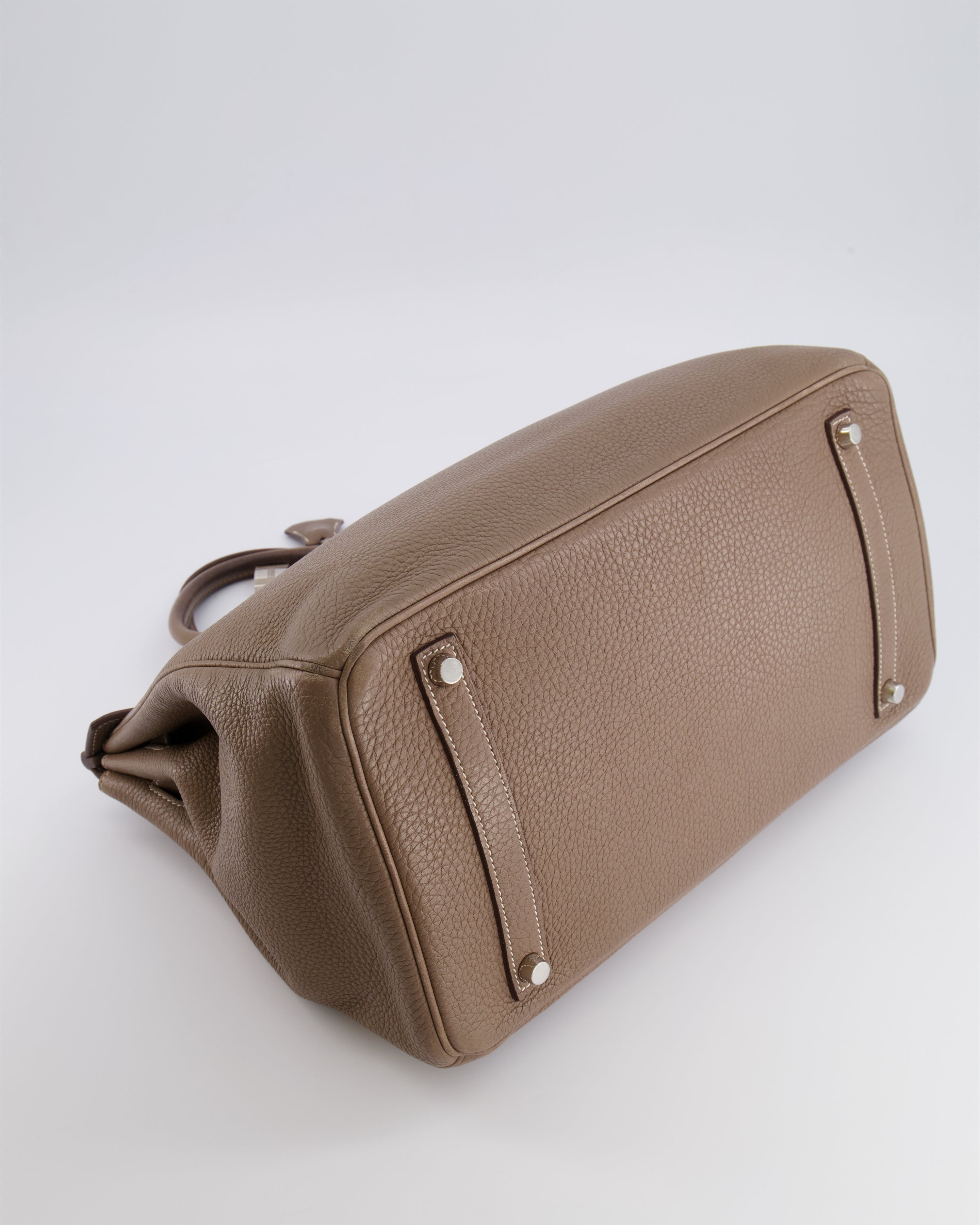 Hermès Birkin 35 Bag in Etoupe Togo Leather with Palladium Hardware