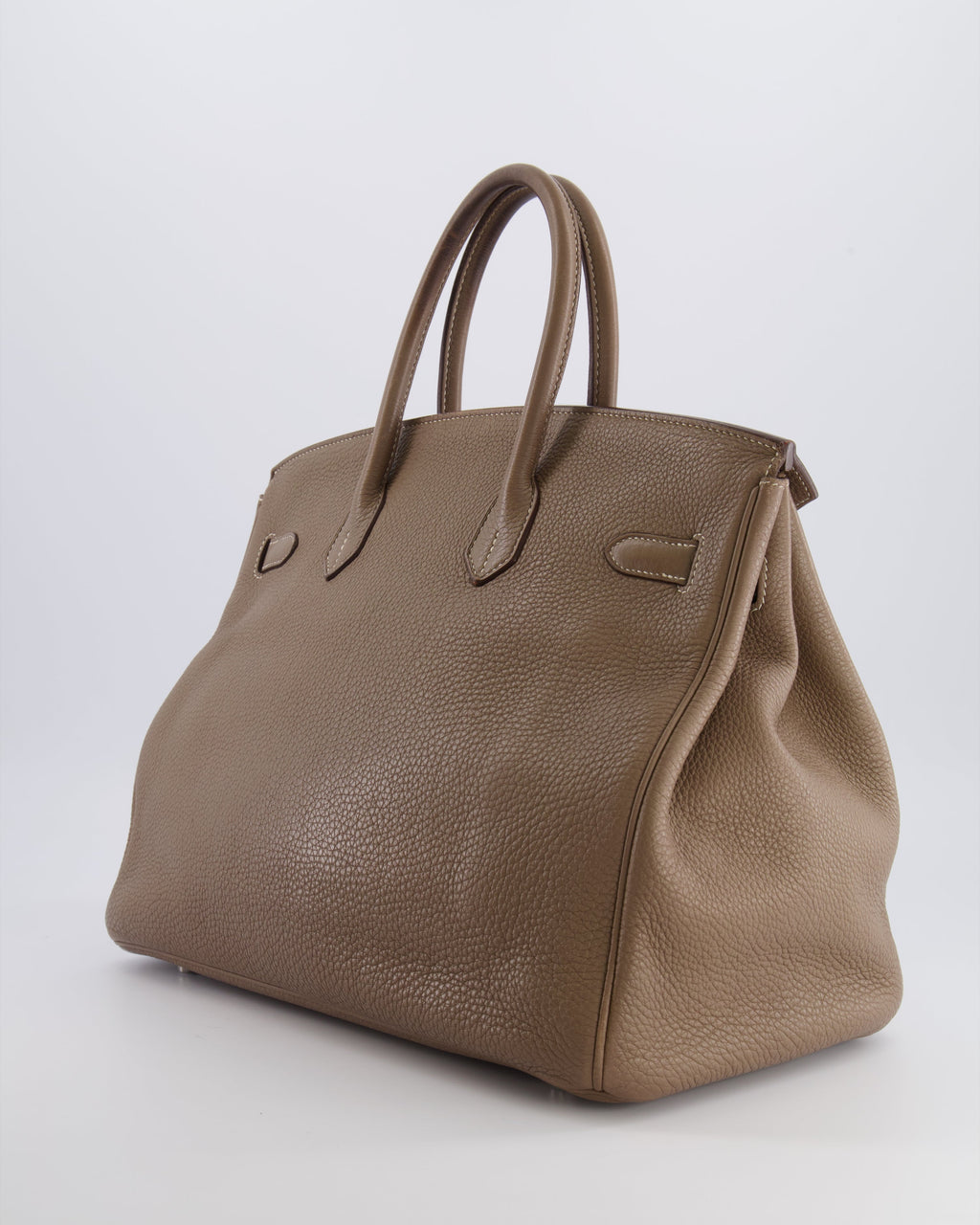 Hermès Birkin 35 Bag in Etoupe Togo Leather with Palladium Hardware