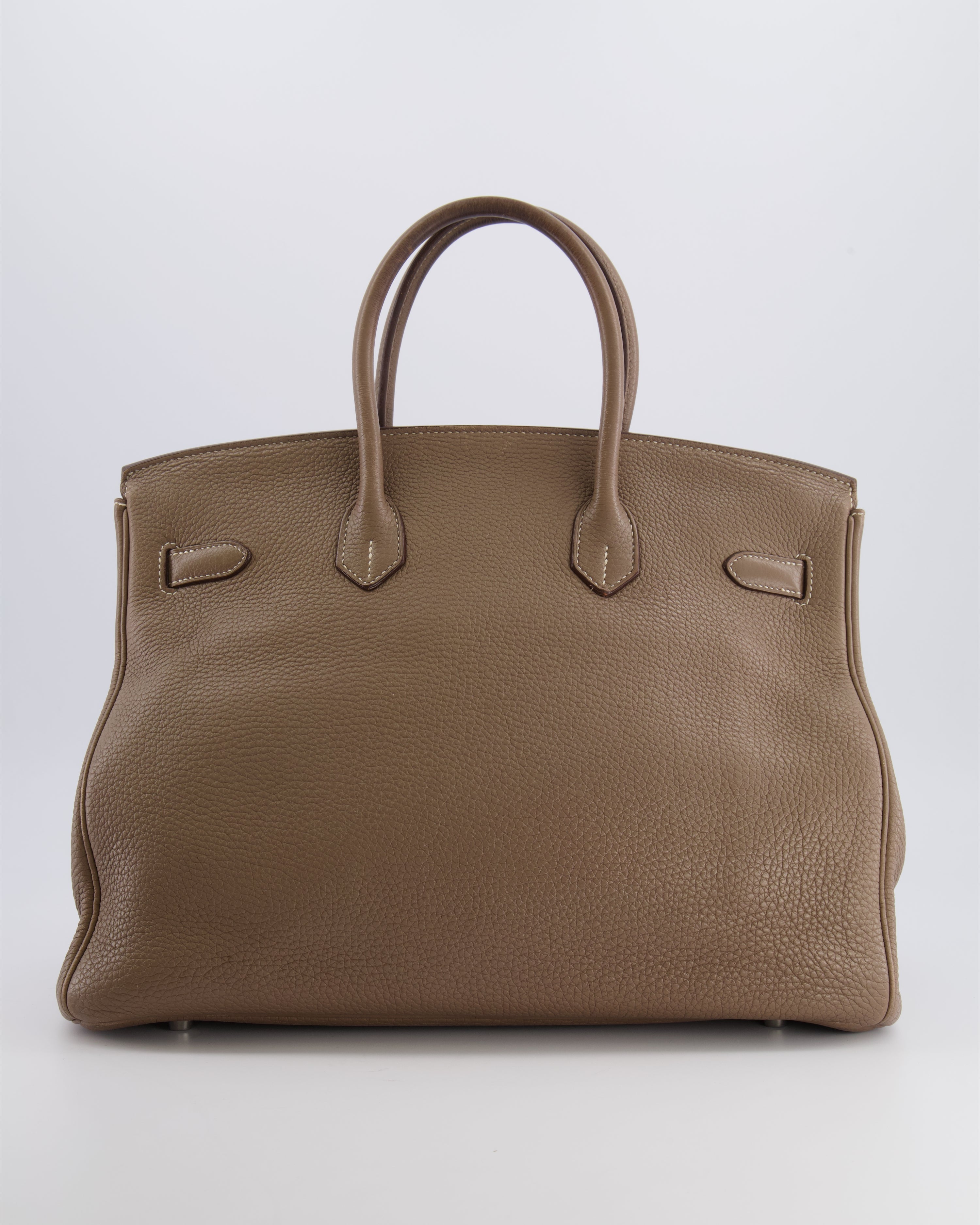 Hermès Birkin 35 Bag in Etoupe Togo Leather with Palladium Hardware