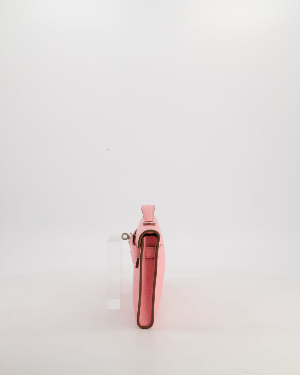 *RARE* Hermès Kelly Cut Bag in Rose Confetti Epsom Leather with Palladium Hardware