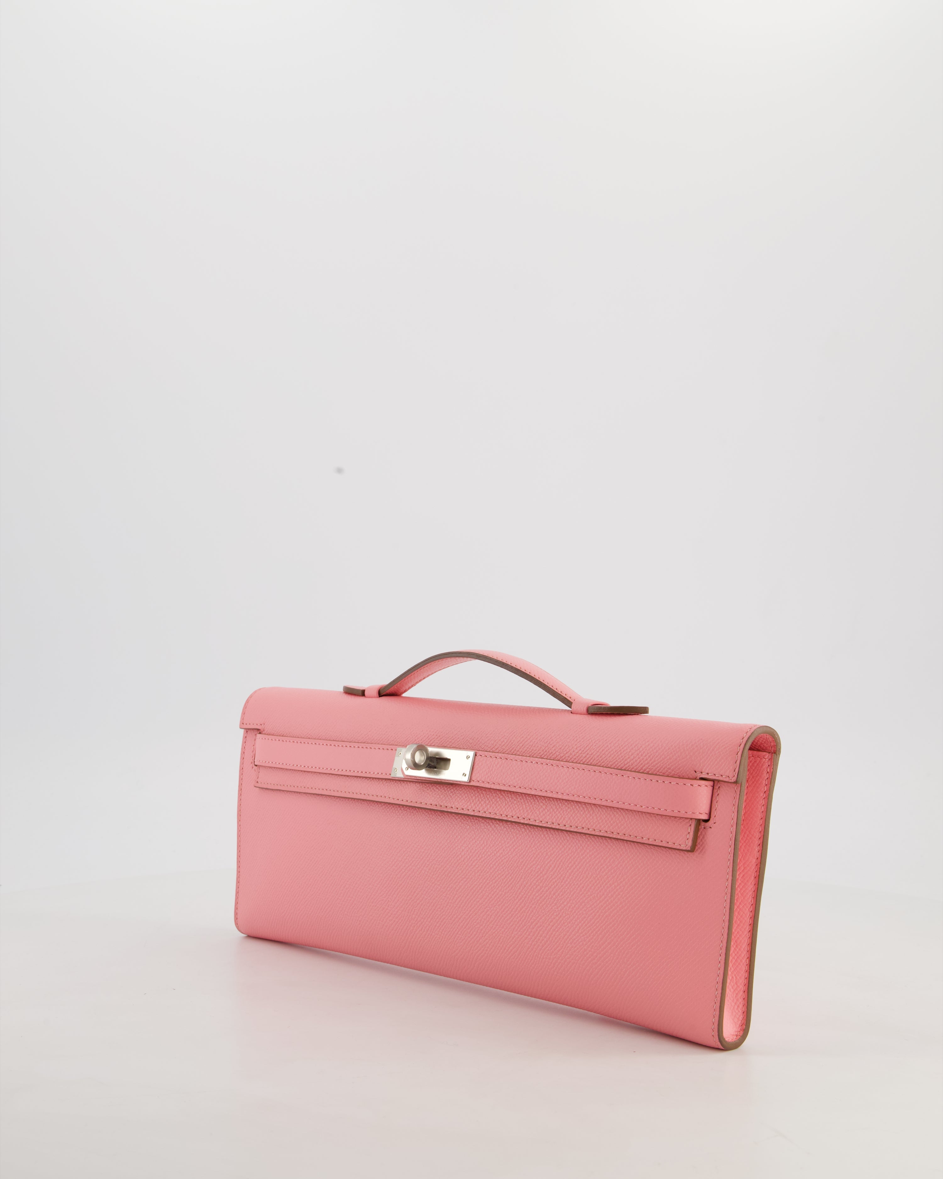 *RARE* Hermès Kelly Cut Bag in Rose Confetti Epsom Leather with Palladium Hardware