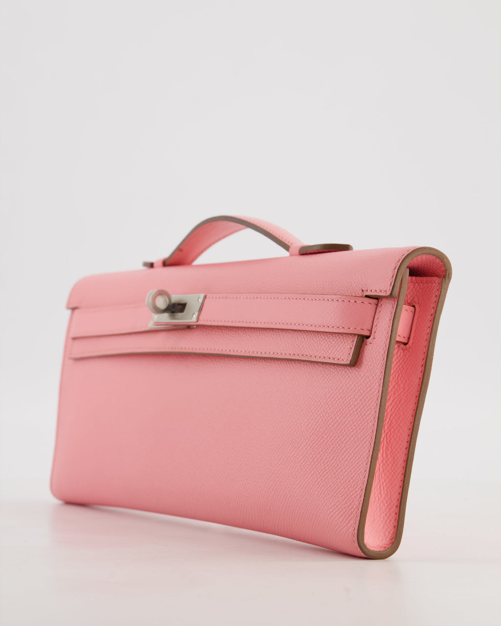 *RARE* Hermès Kelly Cut Bag in Rose Confetti Epsom Leather with Palladium Hardware