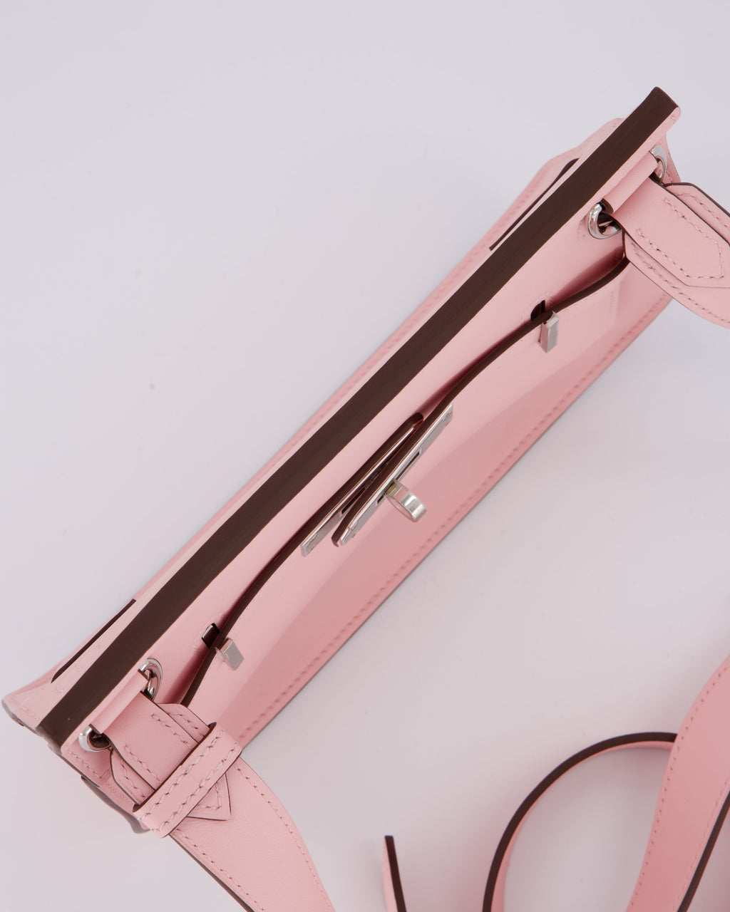 *RARE & HOT* Hermès Mini Jypsiere Bag in Rose Sakura Swift Leather with Palladium Hardware