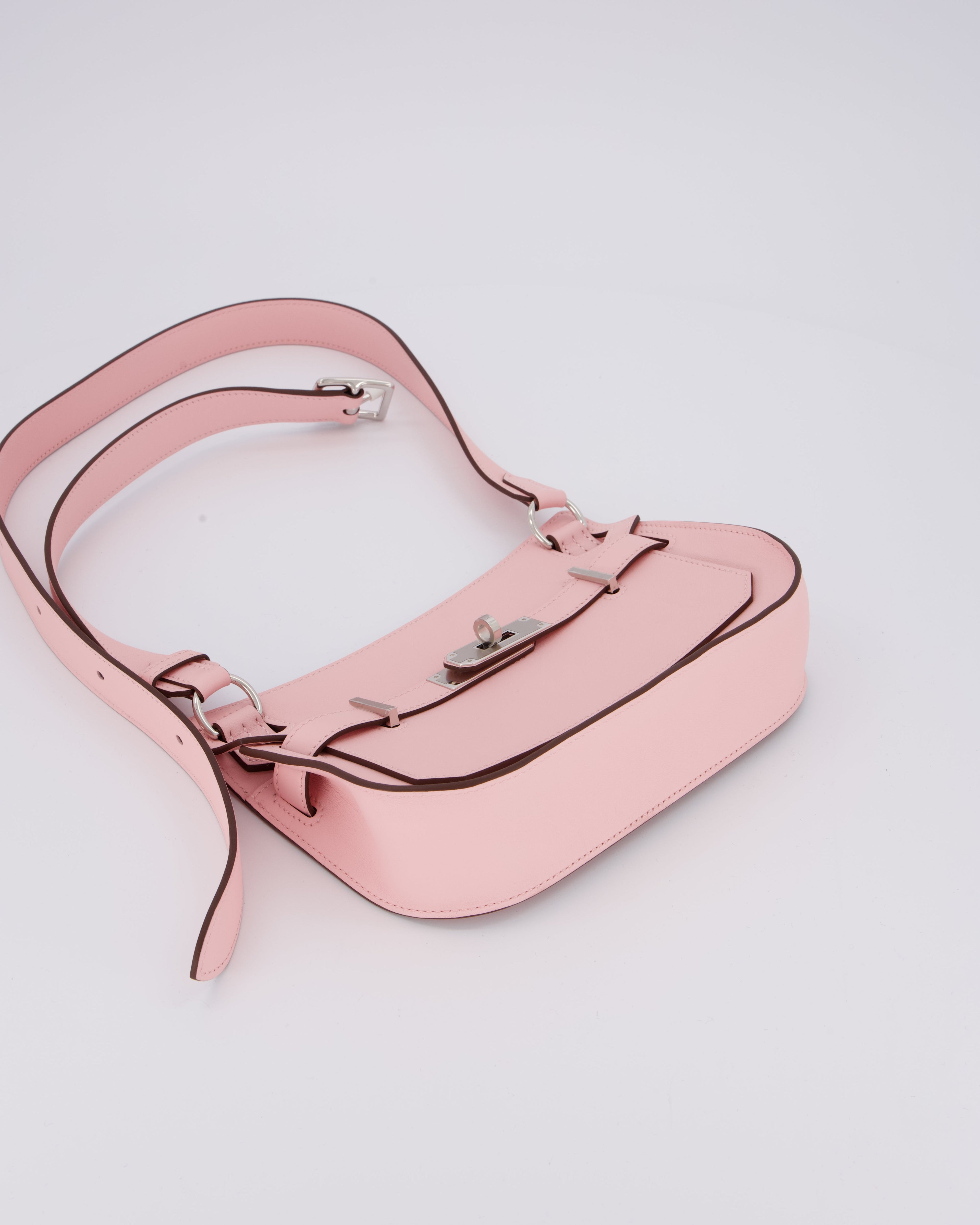 *RARE & HOT* Hermès Mini Jypsiere Bag in Rose Sakura Swift Leather with Palladium Hardware