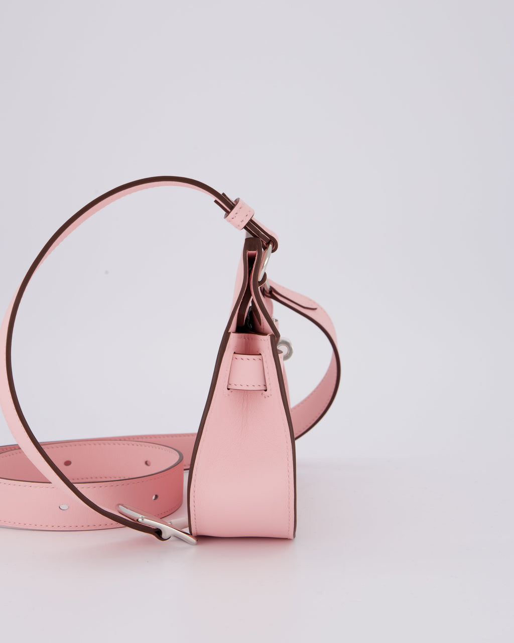 *RARE & HOT* Hermès Mini Jypsiere Bag in Rose Sakura Swift Leather with Palladium Hardware