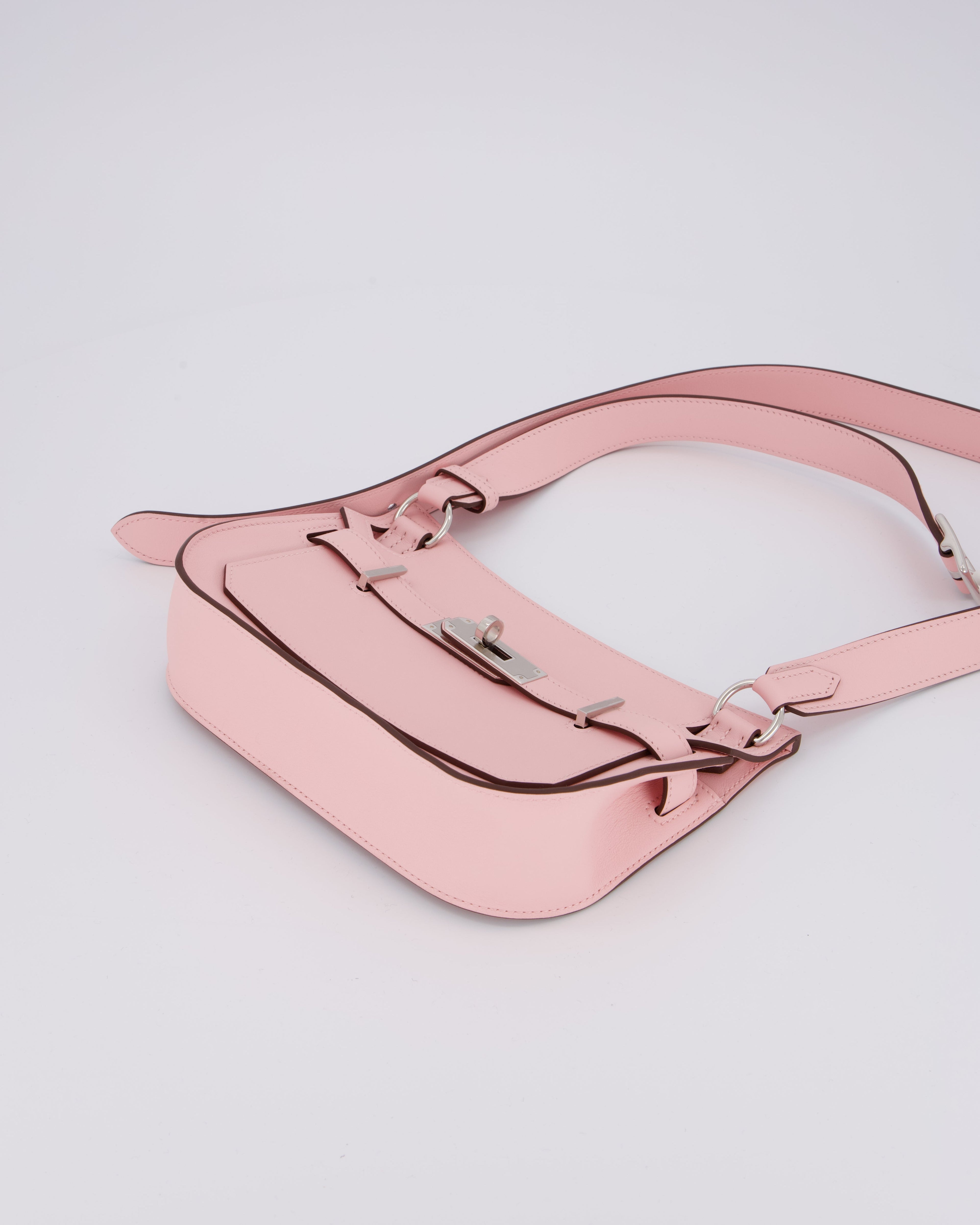 *RARE & HOT* Hermès Mini Jypsiere Bag in Rose Sakura Swift Leather with Palladium Hardware