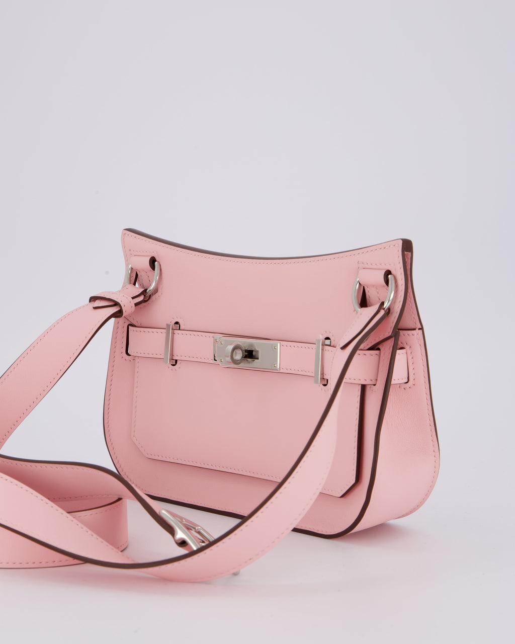 *RARE & HOT* Hermès Mini Jypsiere Bag in Rose Sakura Swift Leather with Palladium Hardware