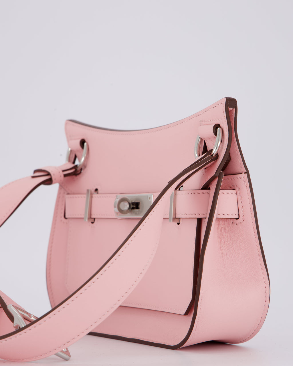 *RARE & HOT* Hermès Mini Jypsiere Bag in Rose Sakura Swift Leather with Palladium Hardware